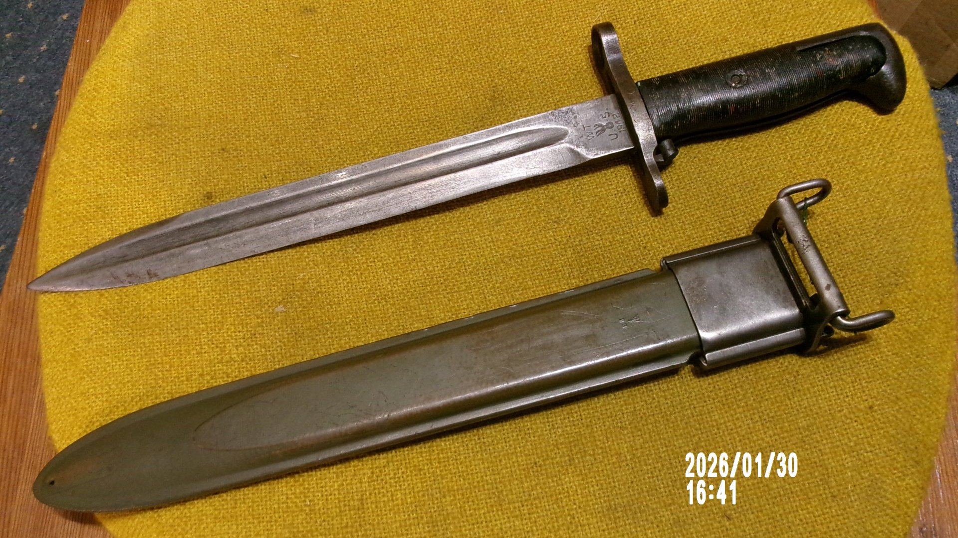 Selten, US Springfield Garand Bajonett M1905E1 von WT, nur 60000 produziert – Bild 3