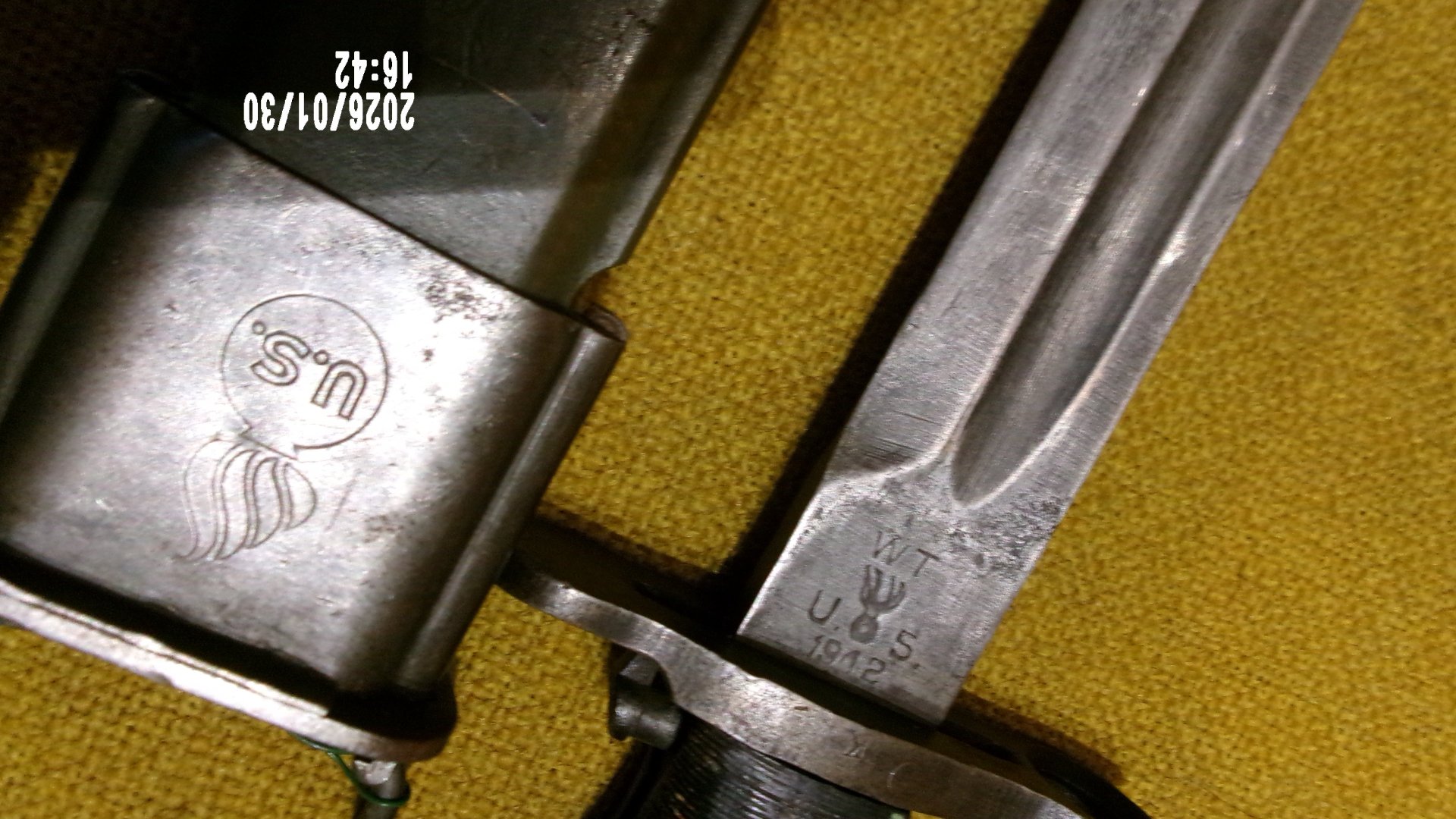 Selten, US Springfield Garand Bajonett M1905E1 von WT, nur 60000 produziert – Bild 4