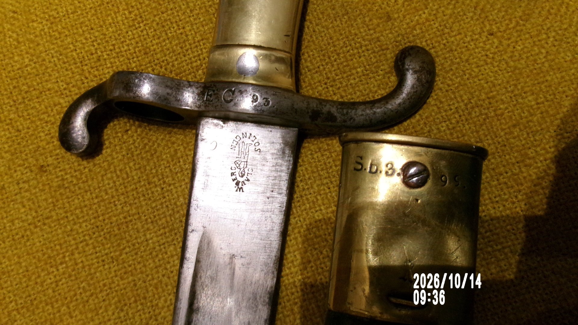 Selten Füsilier Seitengewehr FSG M1860 Bajonett, Schutztruppe, Marine See Bataillon – Bild 3