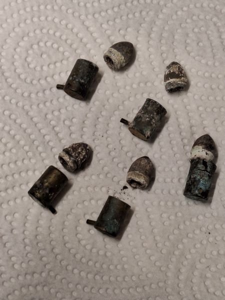 9mm Stiftfeuerpatronen Lefaucheux Deko – Bild 3