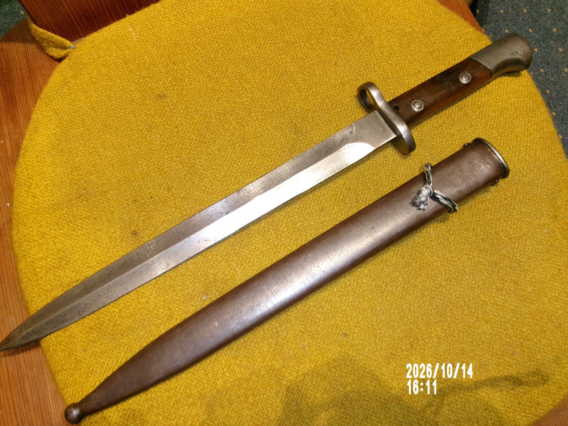 Ersatzbajonett Notbajonett Chinesisches SG M1907, im 1 WK verwendet, Beutebajonett Bajonett – Bild 4