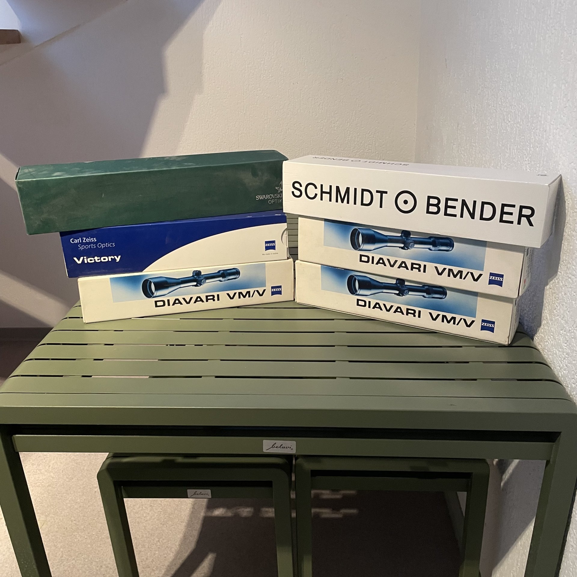 Originalverpackungen Zeiss Varipoint Dialyth, Swarovski Z6 und Schmidt & Bender Exos Polar – Bild 1