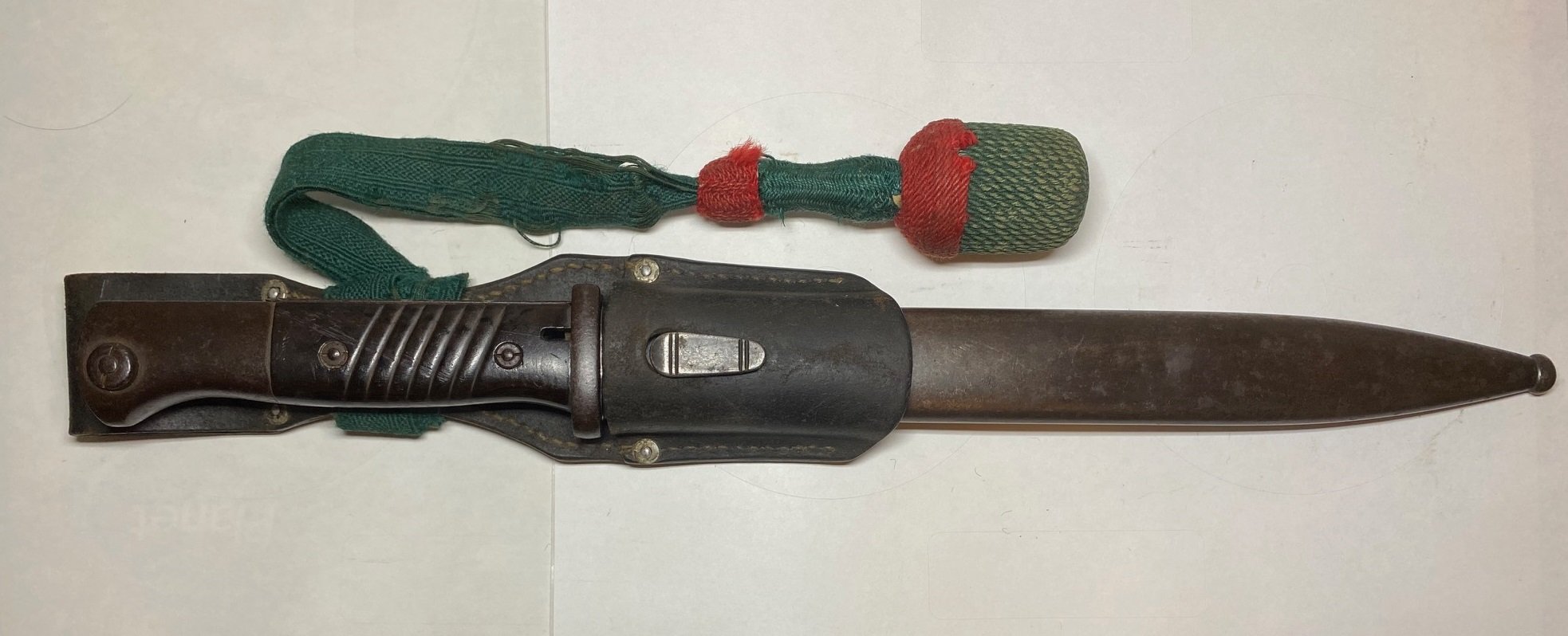 K98 BAJONETT GEWEHR 84/98 J.SCH. 1939 NUMMERGLEICH ORIGINAL KOPPELSCHUH UND PORTEPEE – Bild 1