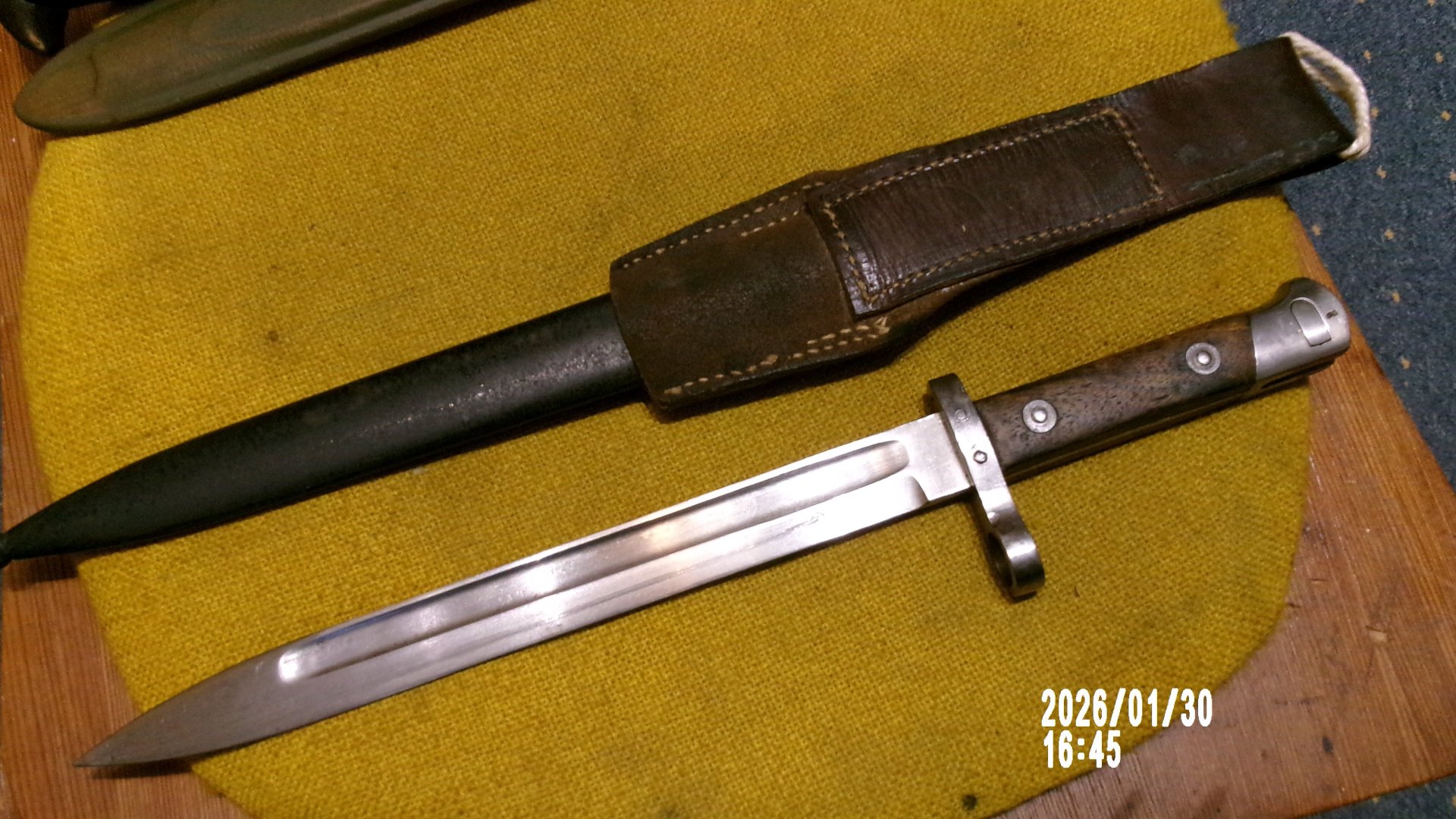 Österreichisches M95 Bajonett in Deutschland hergestellt, Beute Bajonett Seitengewehr – Bild 3