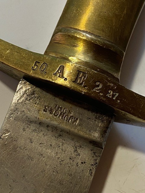 Dt.Reich Preussen Infantrie Artillerie Faschinenmesser 1864 Suhl No Säbel Bajonett – Bild 3