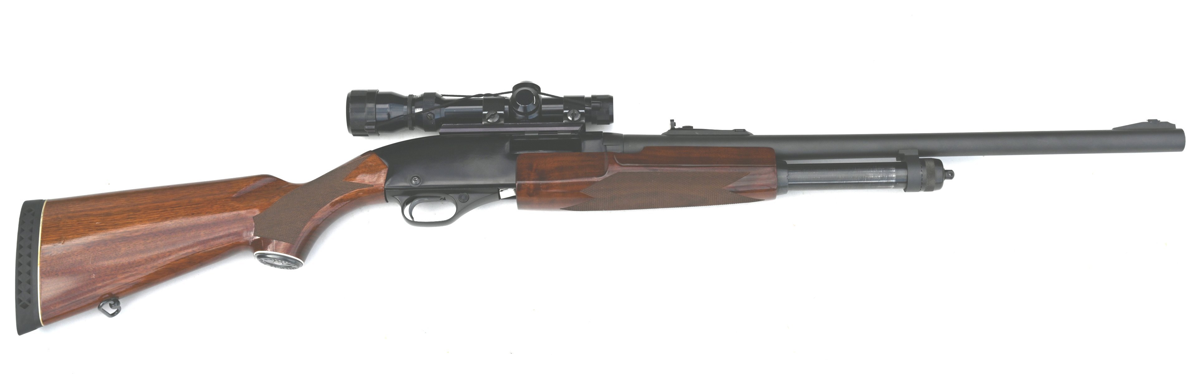 Vorderschaft-Repetierflinte Pumpgun Winchester 1300 Defender Kal. 12/76 Slug-Lauf, Bj. 1981, ZF, 1a – Bild 1