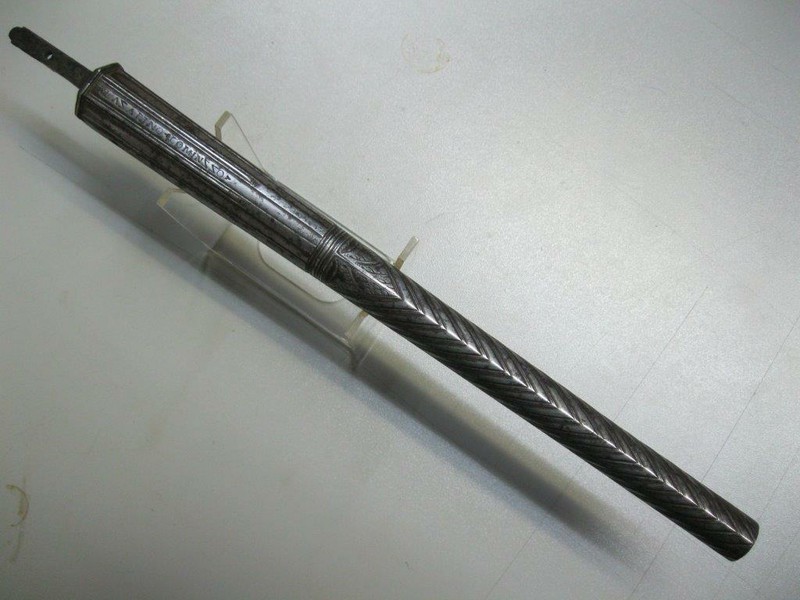 Steinschloss Flintlock Pistolen Lauf Brescia 17 Jhdt sign LAZARINO COMMINAZZO – Bild 1