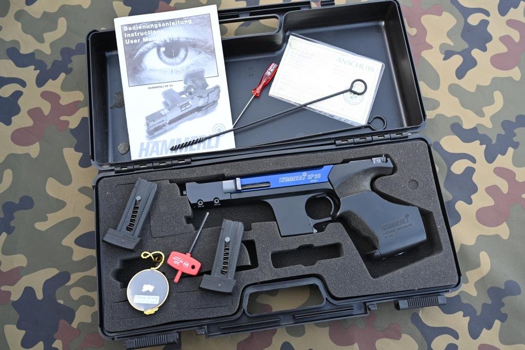 SP 20 Sportpistole Matchwaffe Pistole Hämmerli SP20 Kal. .22 l.r. Bj.1998, mit Zubehör, 1a!!! – Bild 3