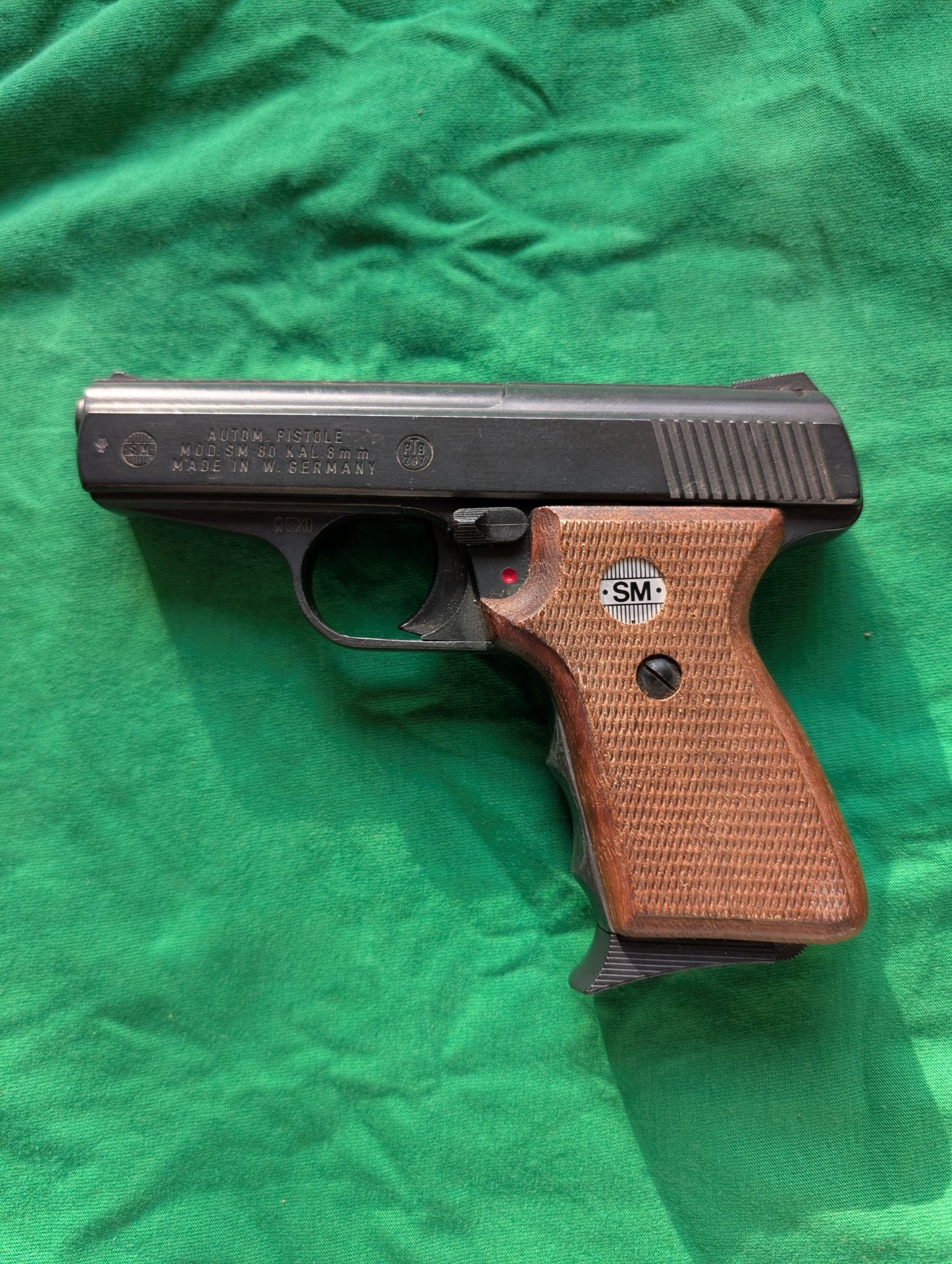 Gaspistole SM Mod.80 PTB 267 8mm Schreckschuss – Bild 2