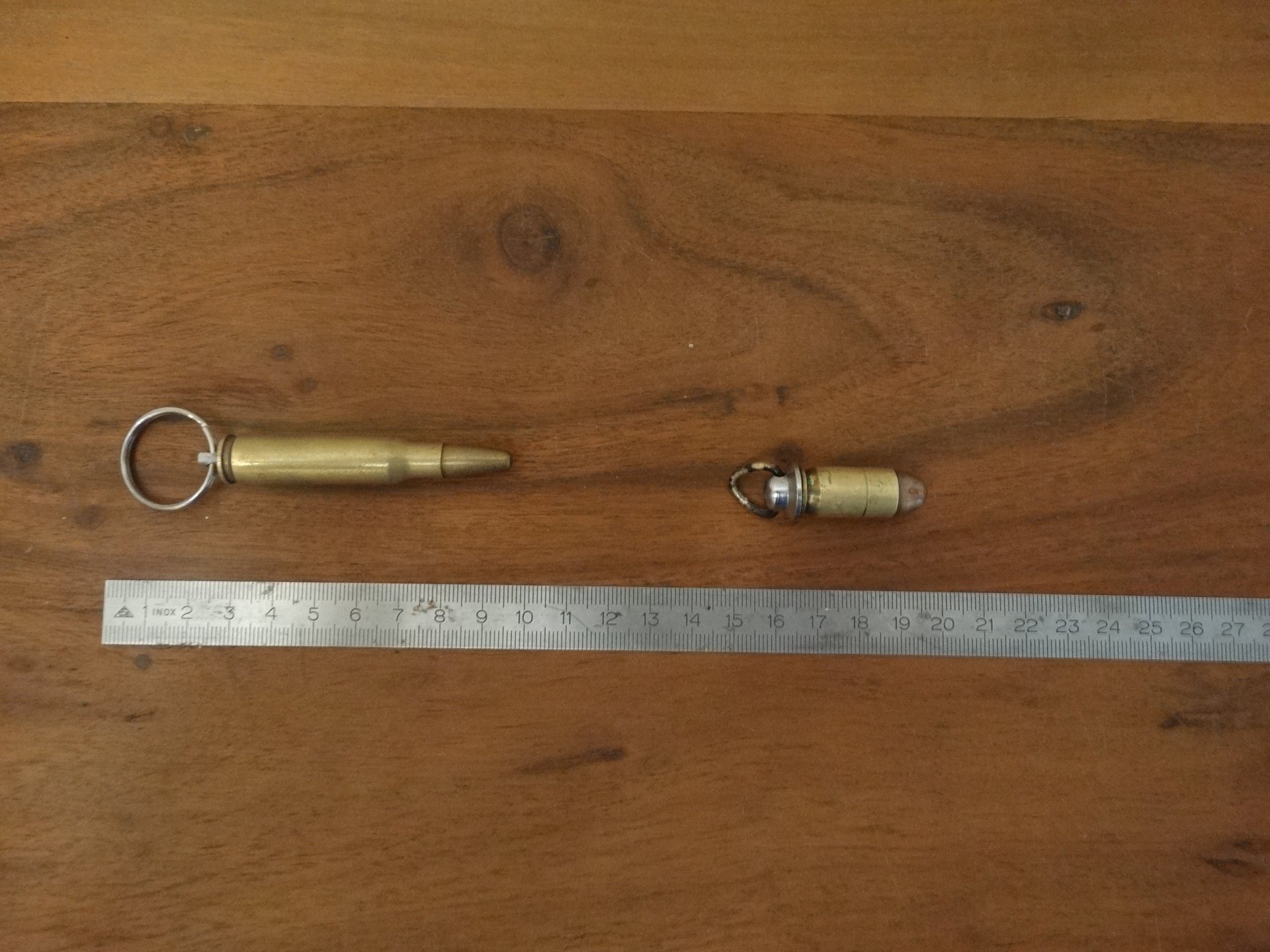 *** 2 X ANHÄNGER PATRONE *** JAGDMUSEUM * .308 / 7,62 X 51 & .45 ACP *** SAMMLER / STATEMENT *** – Bild 1