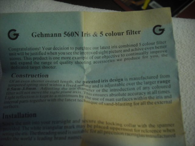 Gehmann 560N Iris und 5 Farben Filter – Bild 2