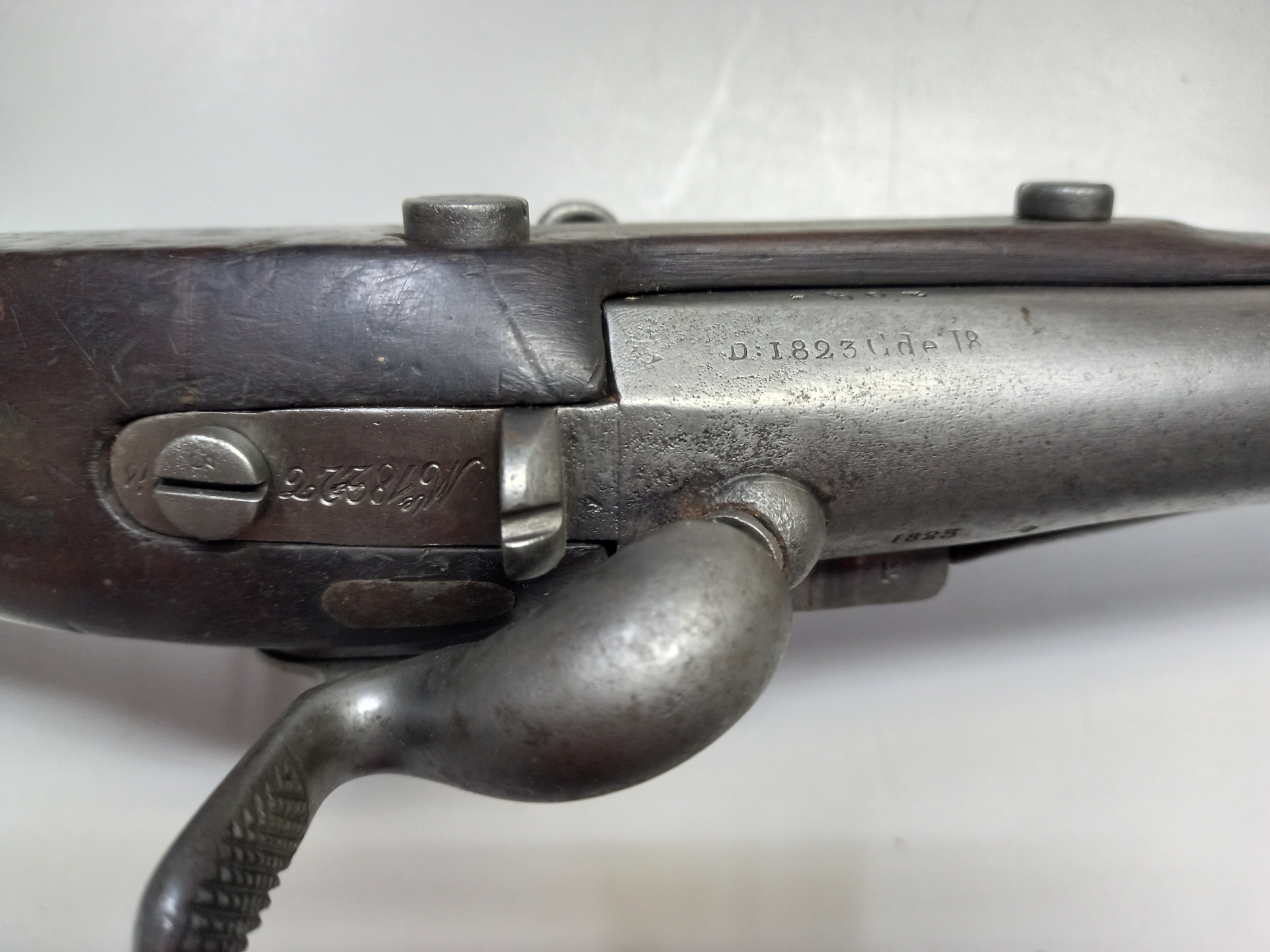 Orig Franz Steinschloss Perkussion Infanterie Gewehr M1822 Tbis – Bild 3