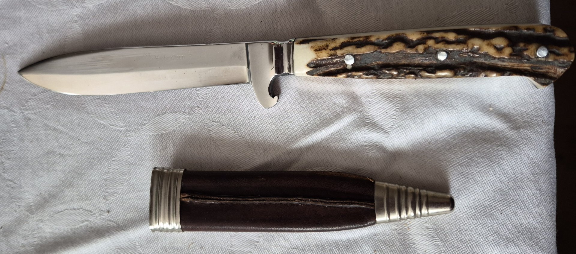 Jagdmesser Jagdnicker Trachtenmesser Siebenstern neu – Bild 1