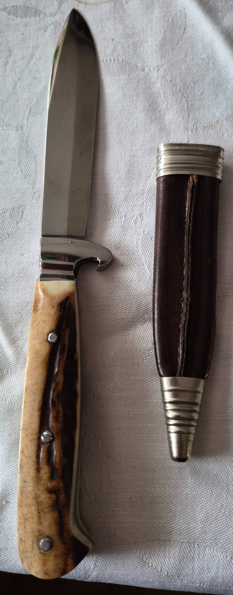 Jagdmesser Jagdnicker Trachtenmesser Siebenstern neu – Bild 3