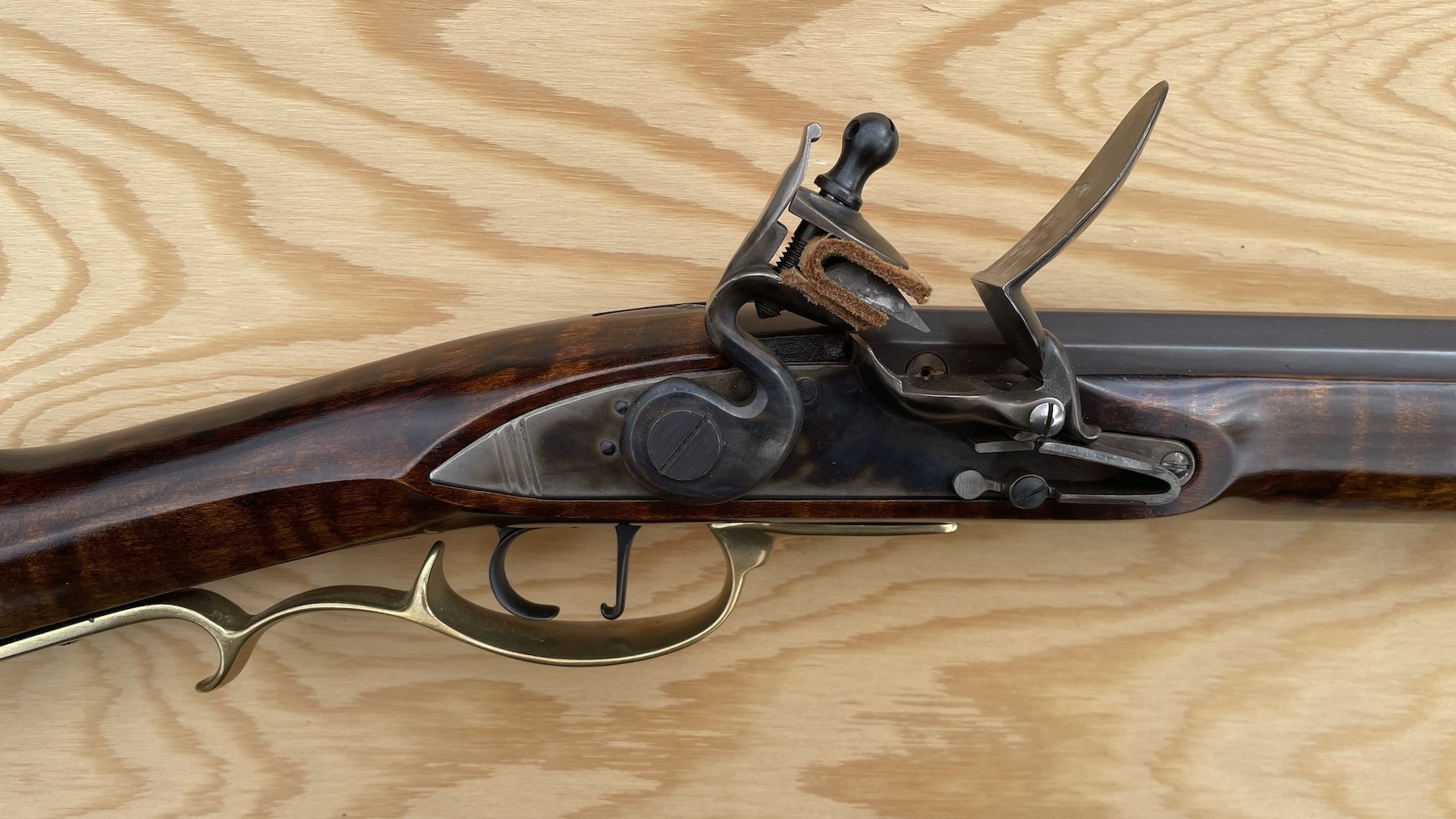 Pedersoli - Hatfield / Frontier Rifle Maple wie neu Stein & Perk. Schloss ! – Bild 1