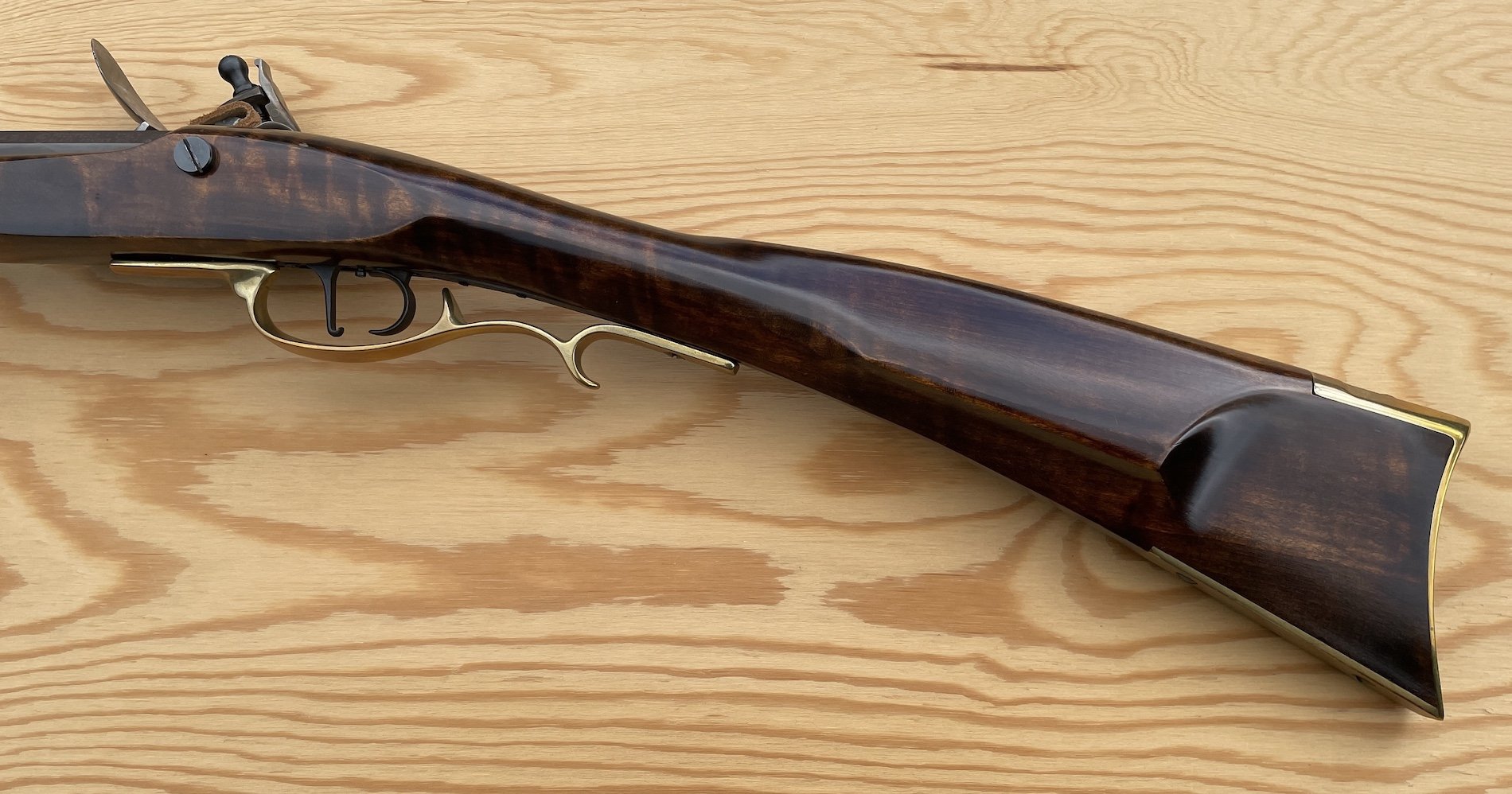 Pedersoli - Hatfield / Frontier Rifle Maple wie neu Stein & Perk. Schloss ! – Bild 2