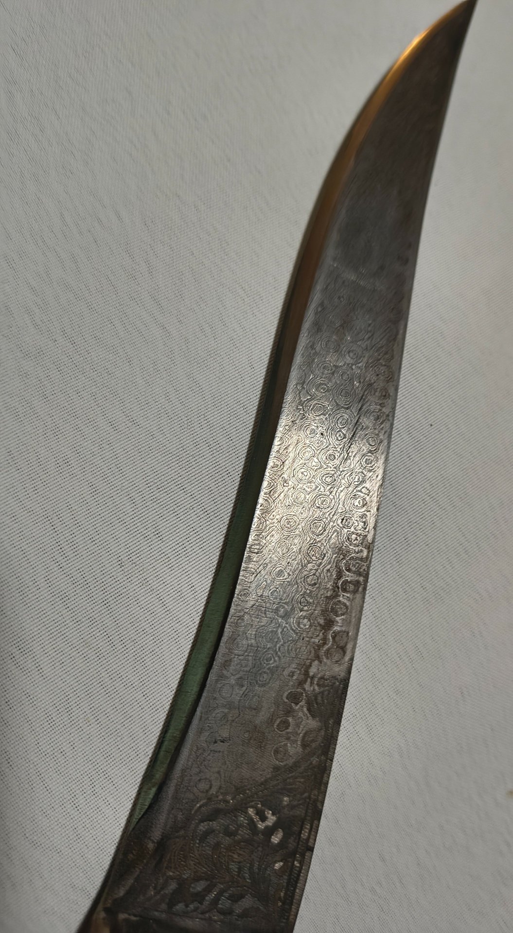 Historischer Pesh-Kabz Dolch Indien Persien – Wootz Damastknauf – Bild 6