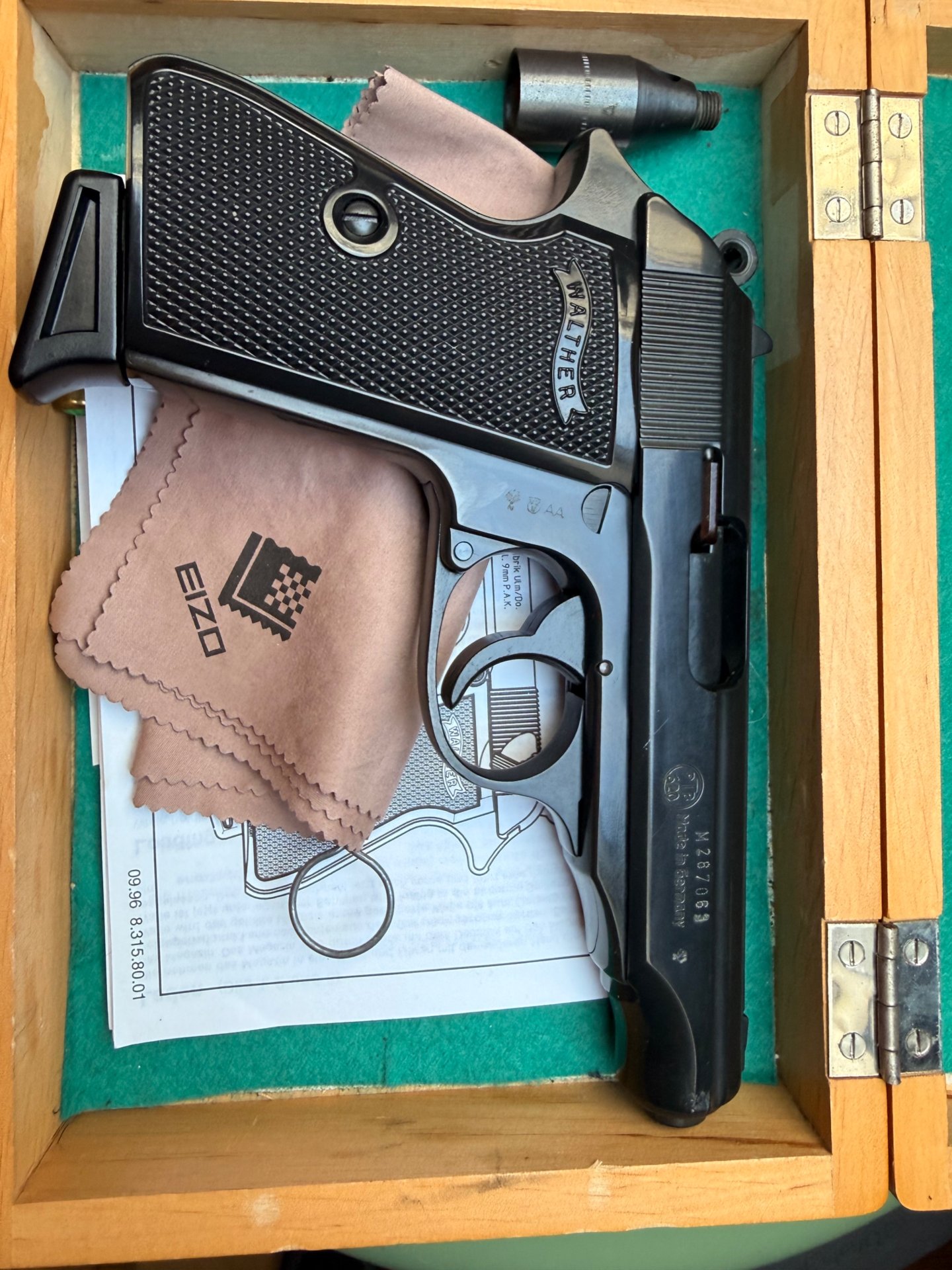 Walther Mod. PP cal. 9mm P.A.K. PTB 620 – Bild 1