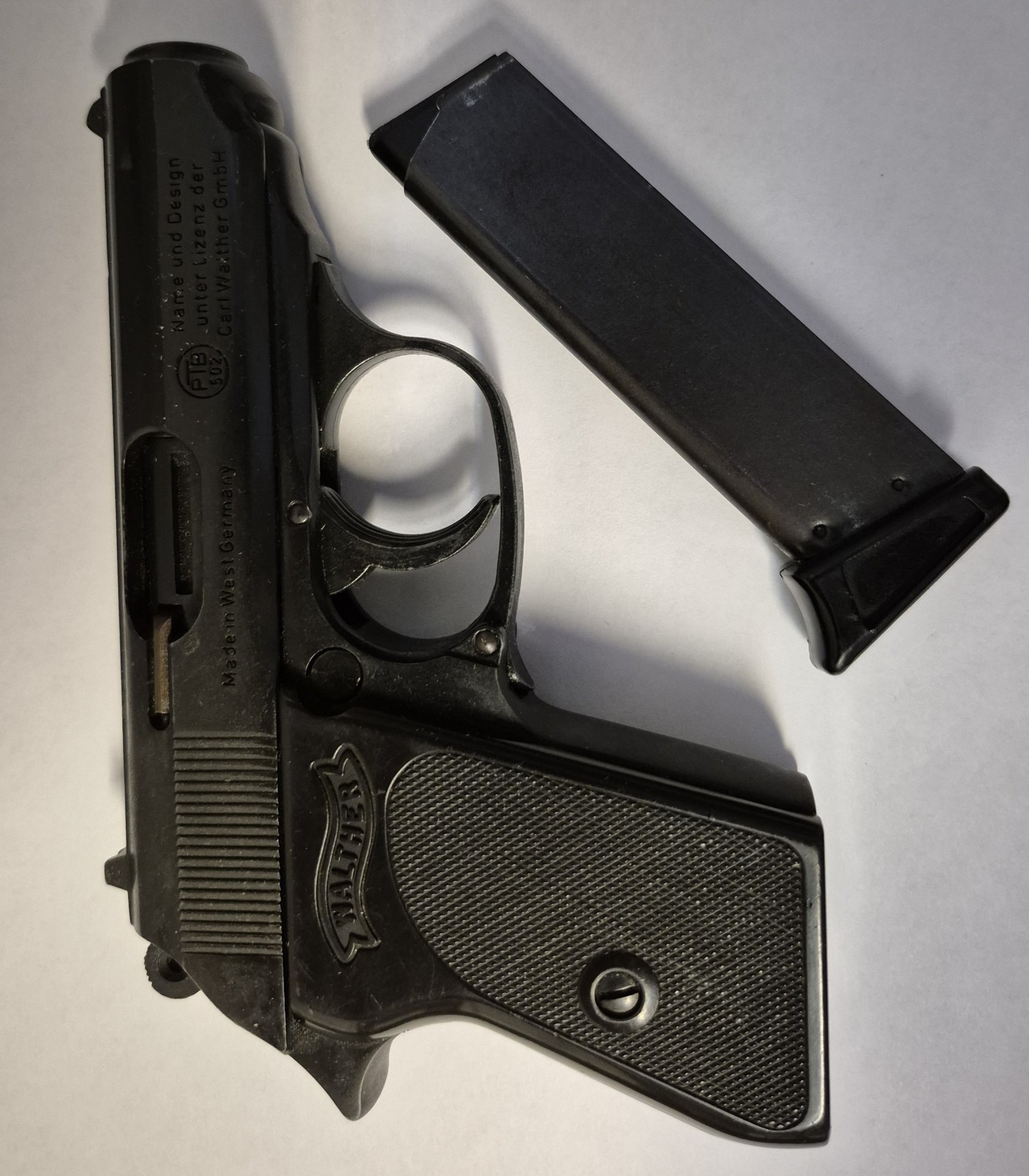 Schreckschusspistole Walther PPK 8 K - Defekt (Sicherungshebel fehlt) – Bild 1
