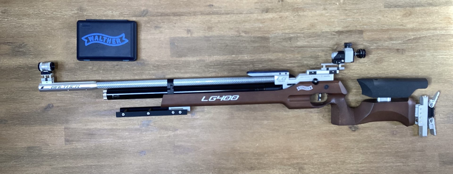 Walther LG 400 gebraucht, mit Nussbaumschaft – Bild 1