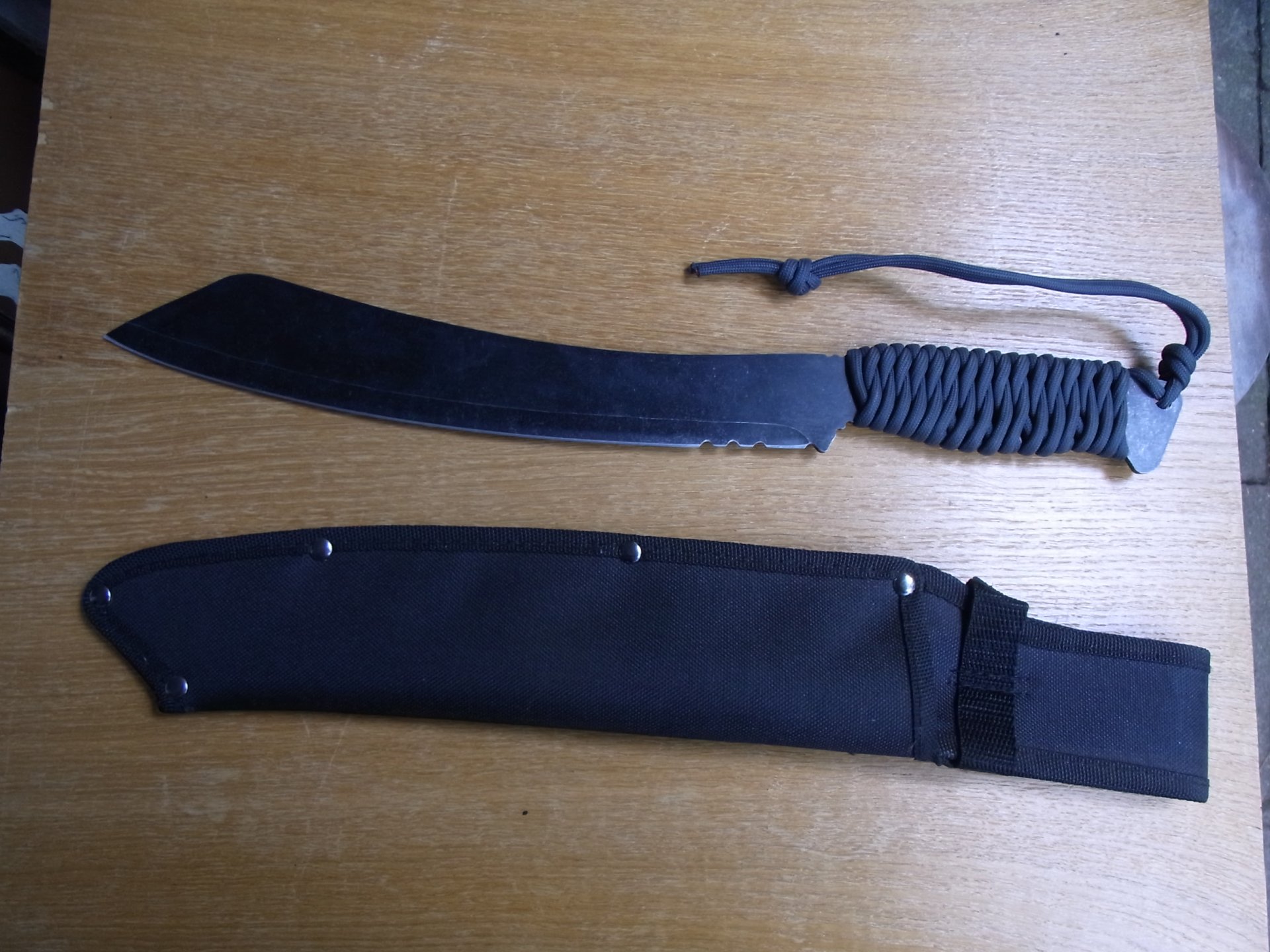Machete, Parang, 41cm, schwarz, brüniert, neu wertig – Bild 1