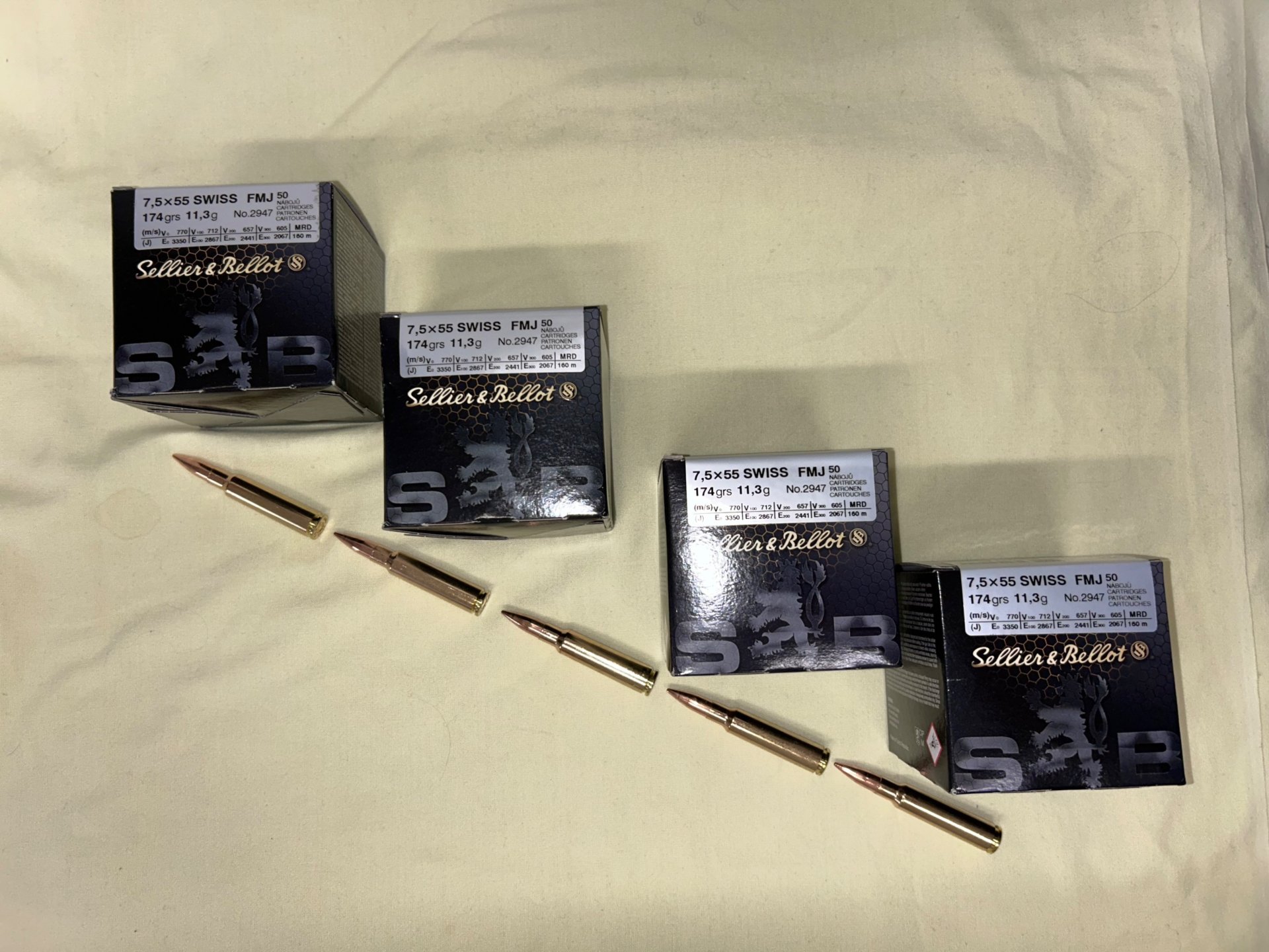 7,5x55 Swiss Sellier&Bellot 174gr FMJ – Bild 2