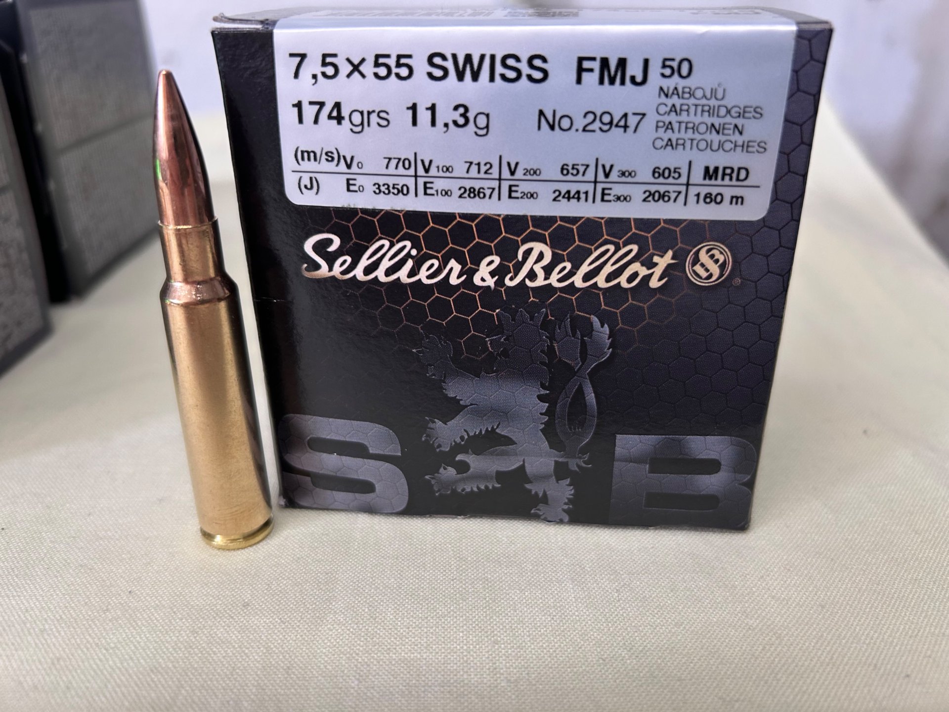 7,5x55 Swiss Sellier&Bellot 174gr FMJ – Bild 1