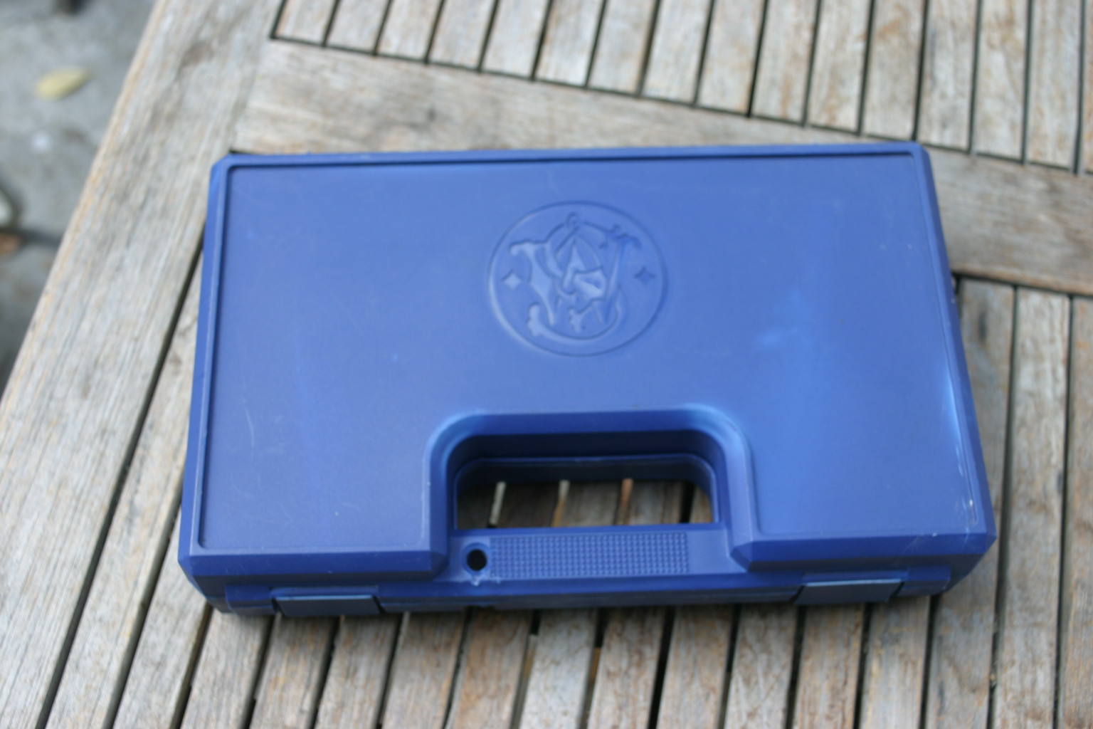 Original S&W Koffer blau für einen 357er – Bild 1