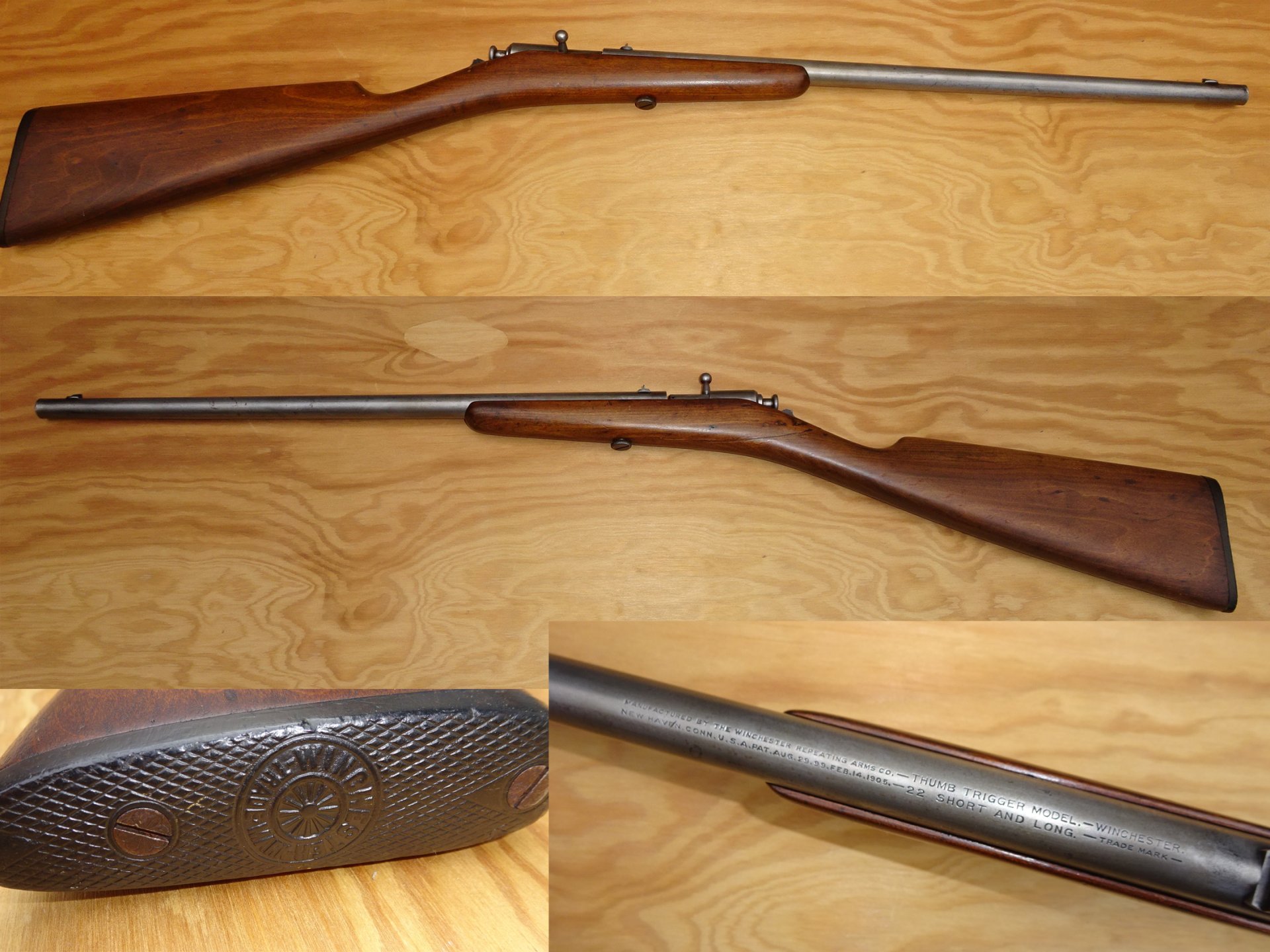 Winchester Thumb Trigger Mod.99 Rifle. 22lr , Rarität – Bild 1
