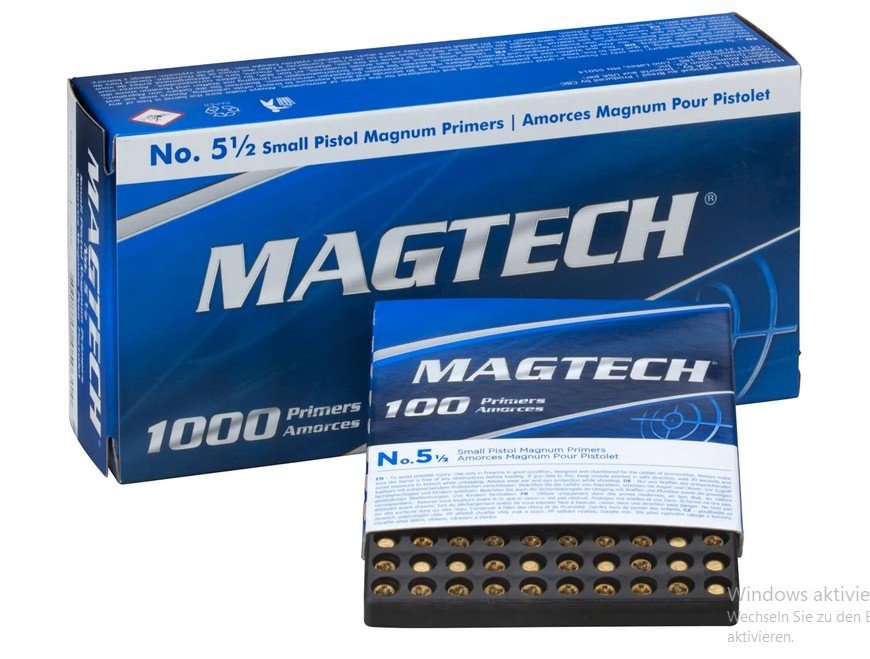 Zündhütchen Small Magnum Pistol Primer 5 1 - 1000 Stück – Bild 1