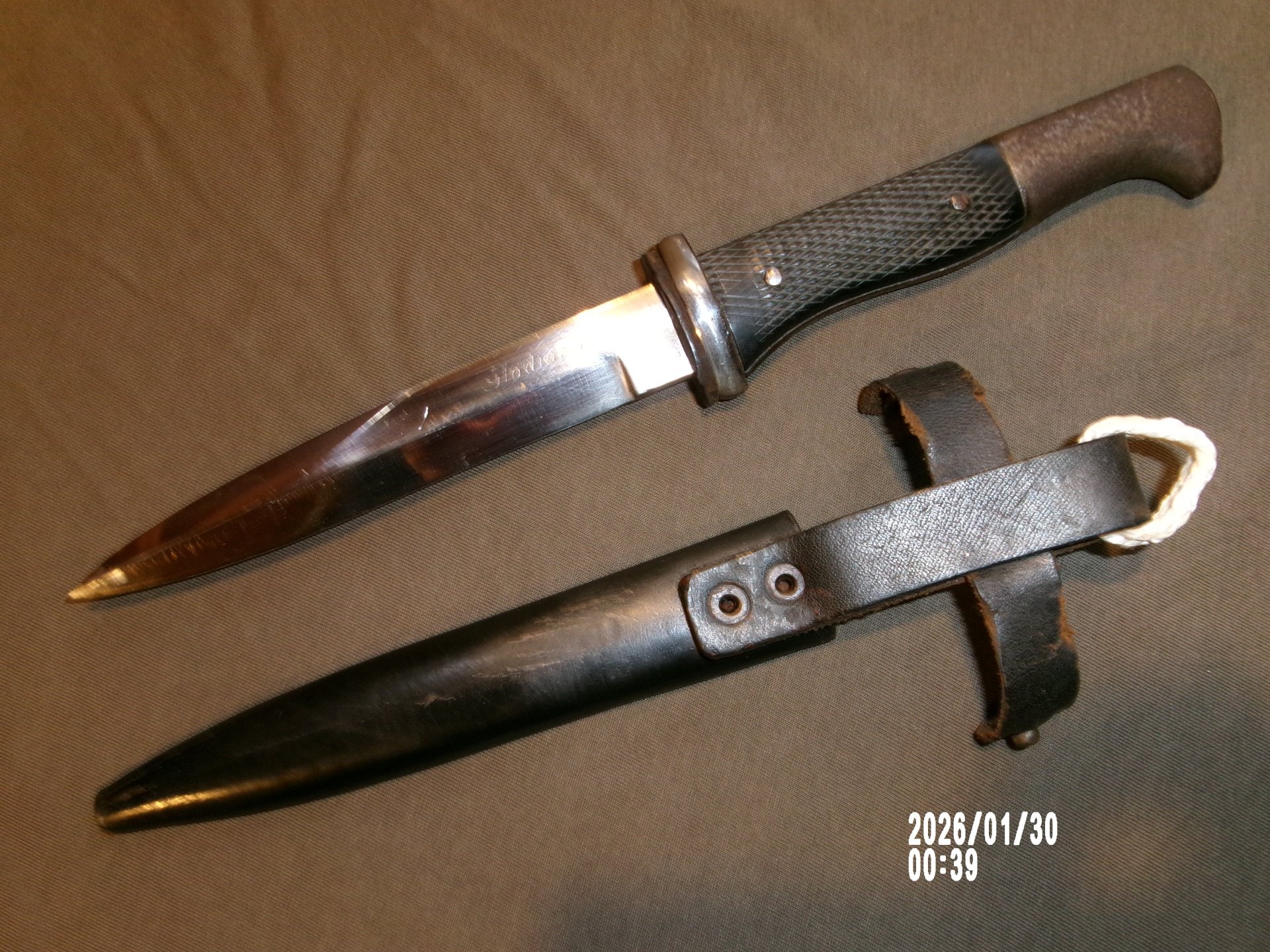 seltener Ganzmetall Grabendolch, Gladiator, Kampfmesser 1 WK, Übergangszeit – Bild 2