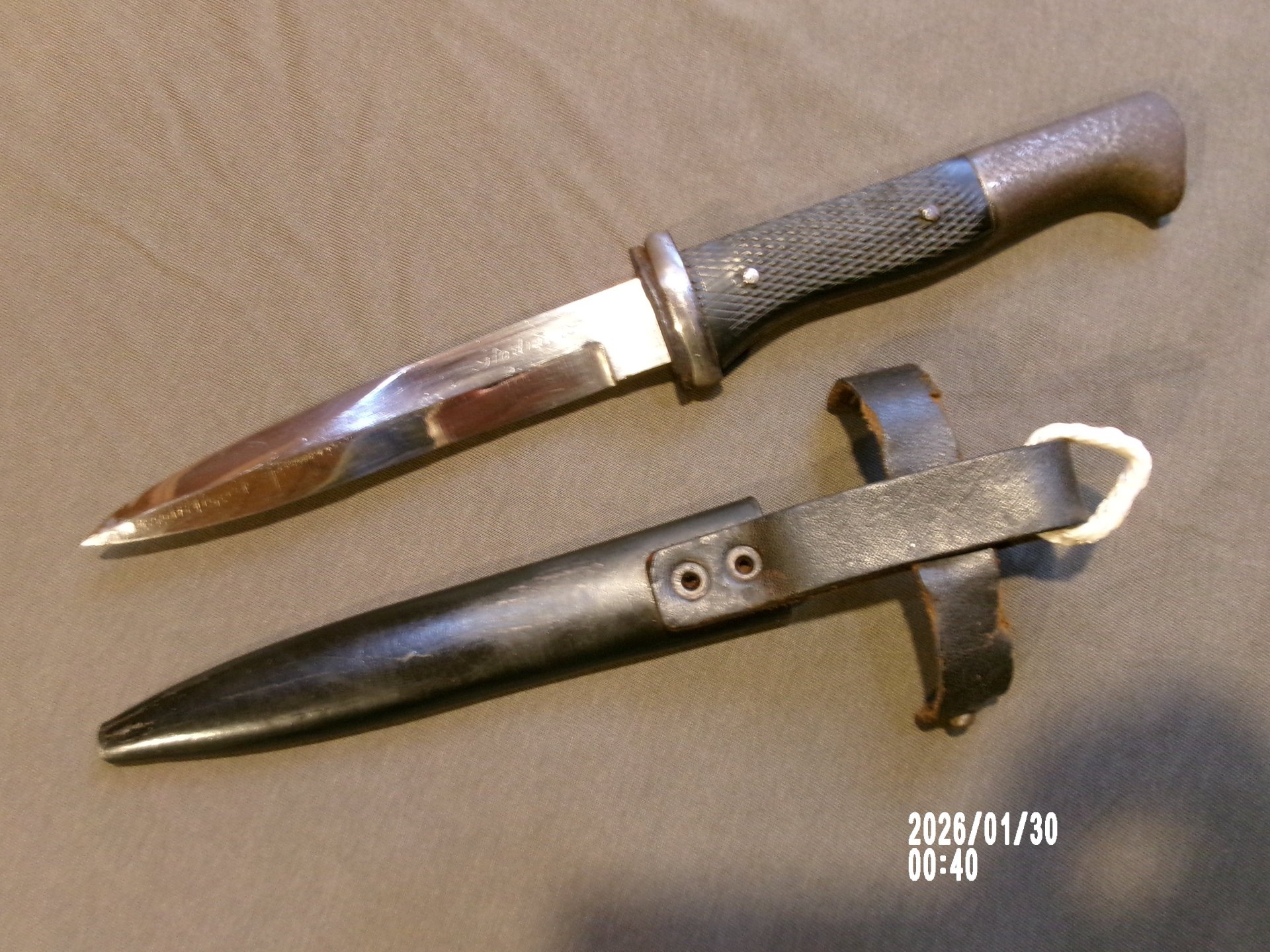 seltener Ganzmetall Grabendolch, Gladiator, Kampfmesser 1 WK, Übergangszeit – Bild 3