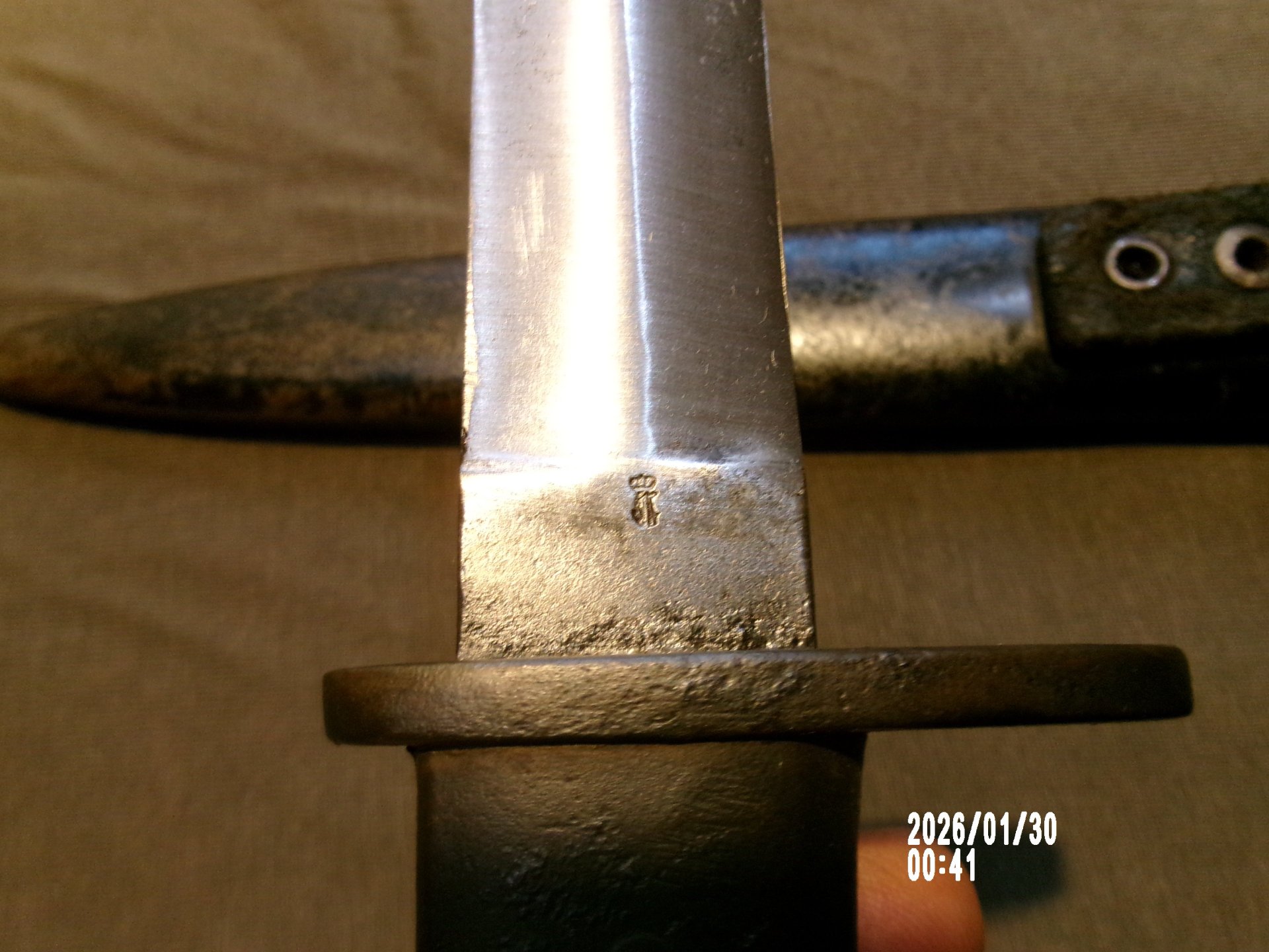 seltener Ganzmetall Grabendolch von Ernst Busch, Abnahme, Kampfmesser 1 WK Feldgrau – Bild 5