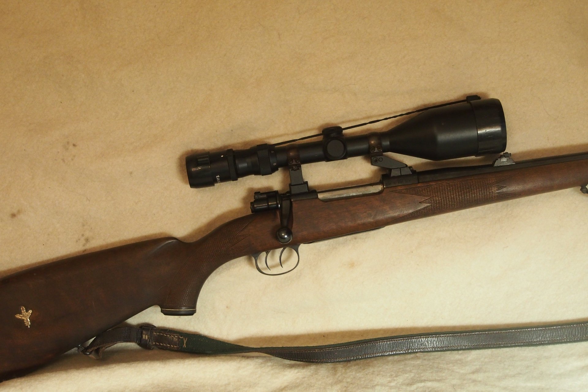 Mauser 30-06 Repetierbüchse Schwenkmontage Klappvisier – Bild 4