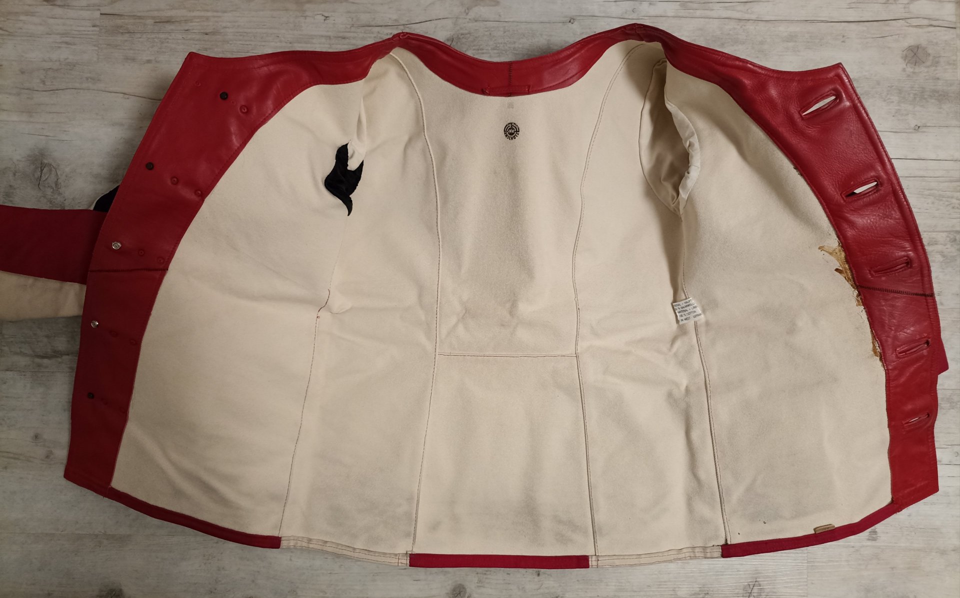 Schießjacke links rot/weiss Herren Gr.50/52 – Bild 3