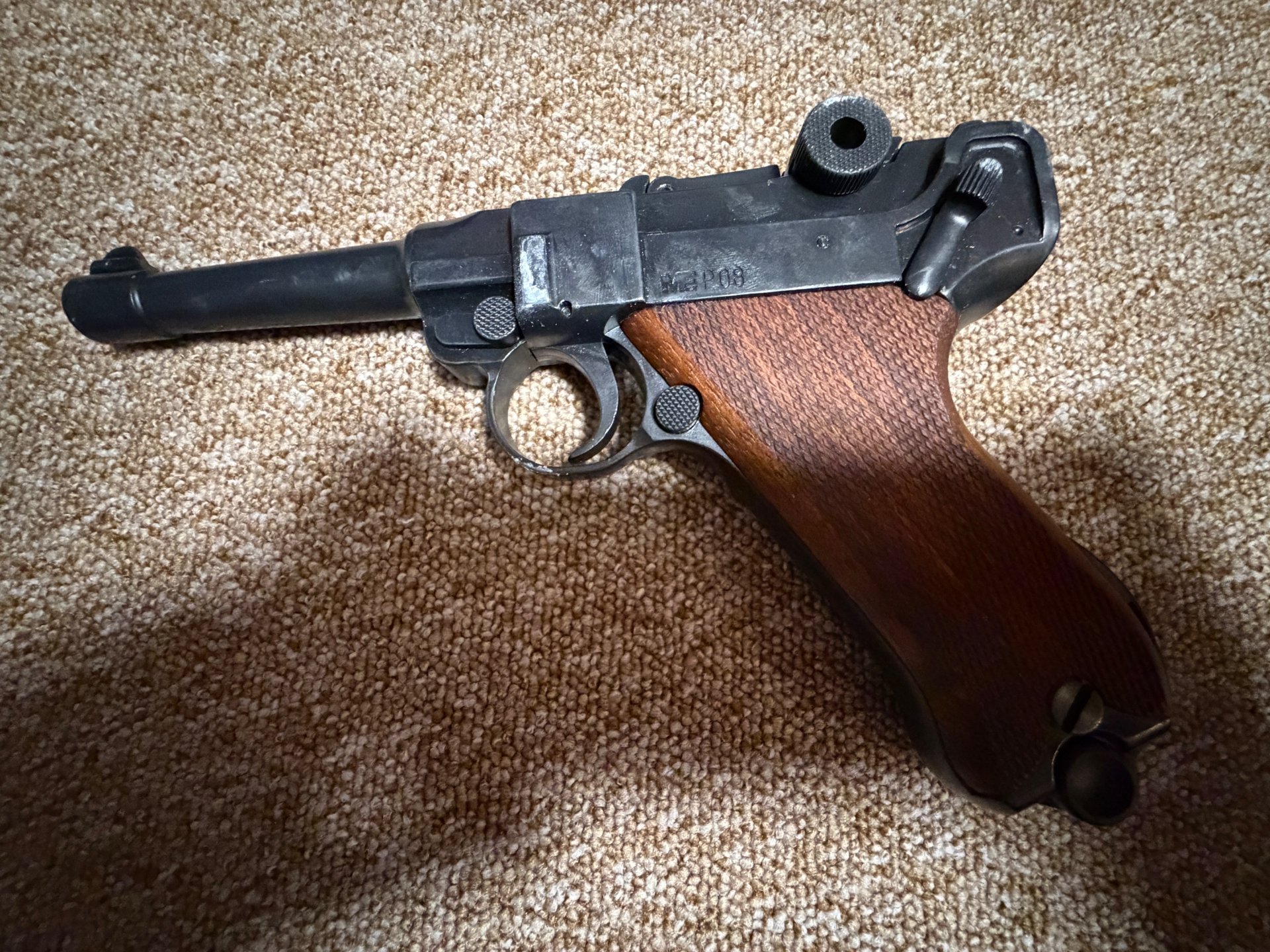 ME P08 Luger Schreckschuss P08 PAK Holzgriff , Tragetasche – Bild 4