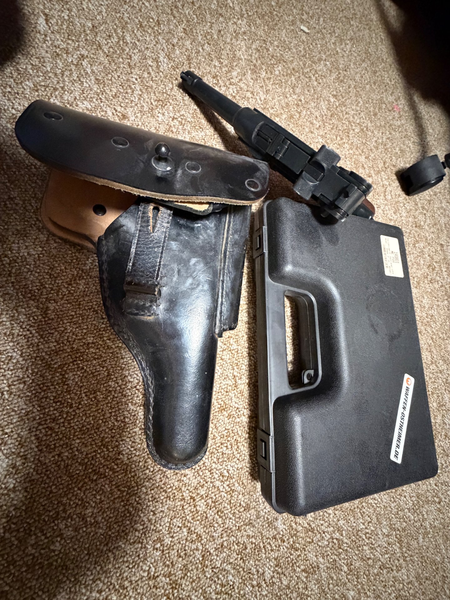 ME P08 Luger Schreckschuss P08 PAK Holzgriff , Tragetasche – Bild 3