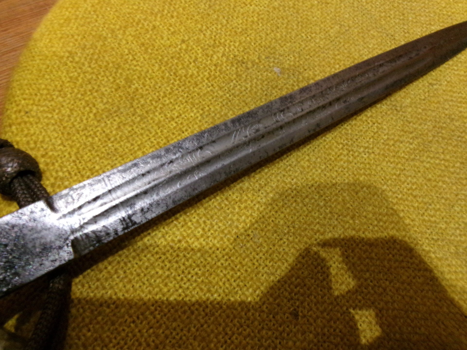 Original Kriegsmarine Dolch aus dem 2 WK, gehämmerte Scheide, alles dran – Bild 1