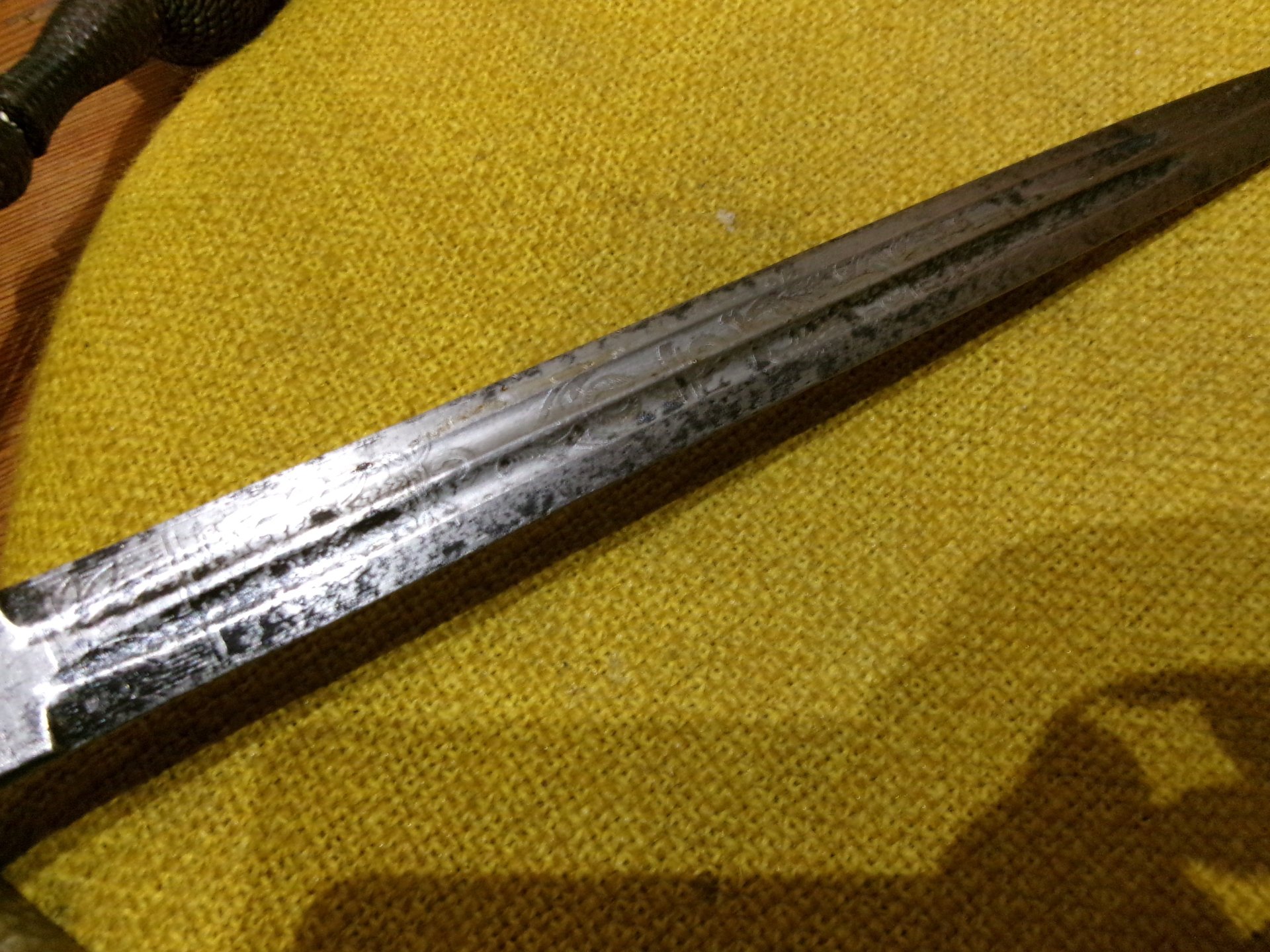 Original Kriegsmarine Dolch aus dem 2 WK, gehämmerte Scheide, alles dran – Bild 8
