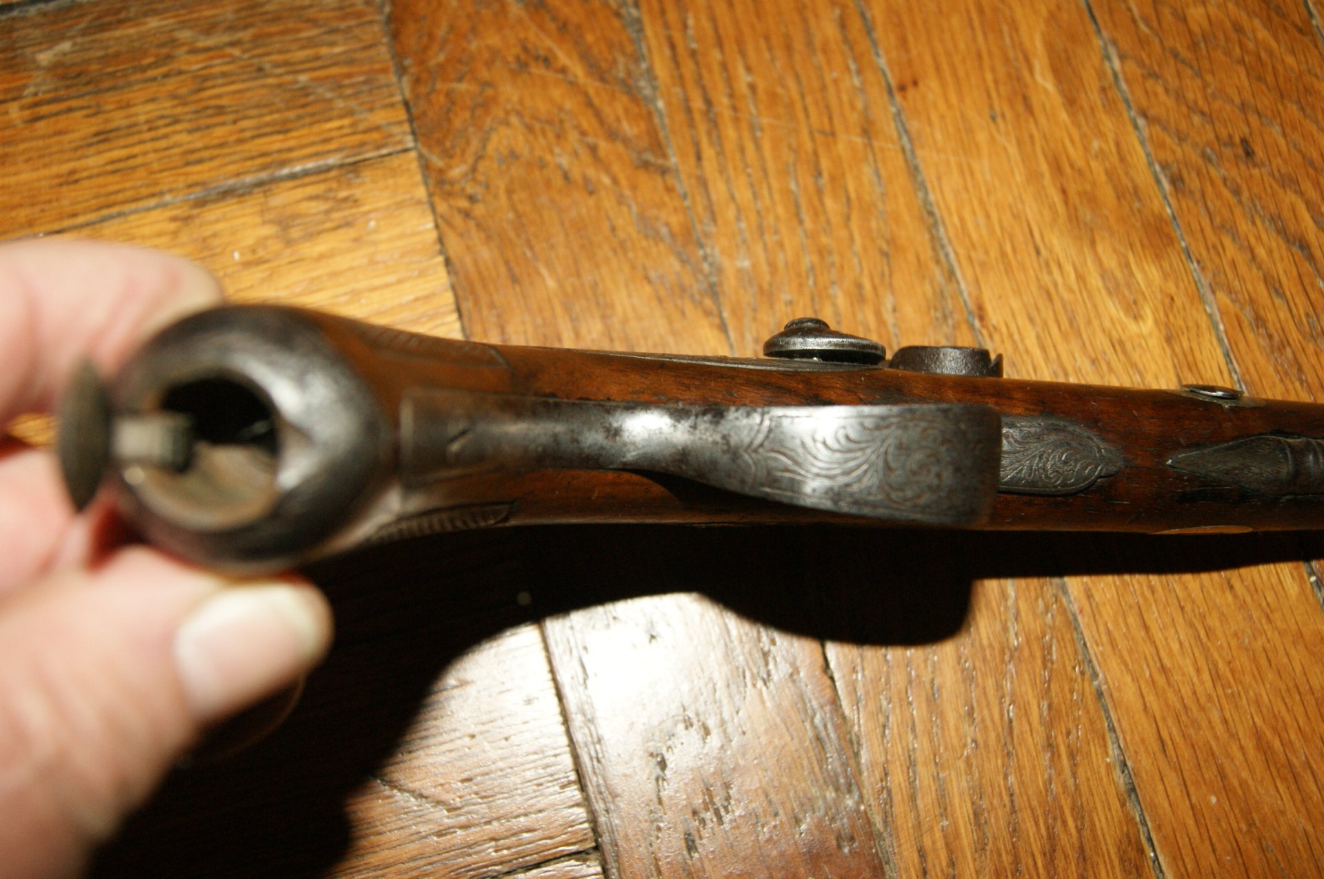 Original Vorderladerpistole Belgischer Beschuss – Bild 4