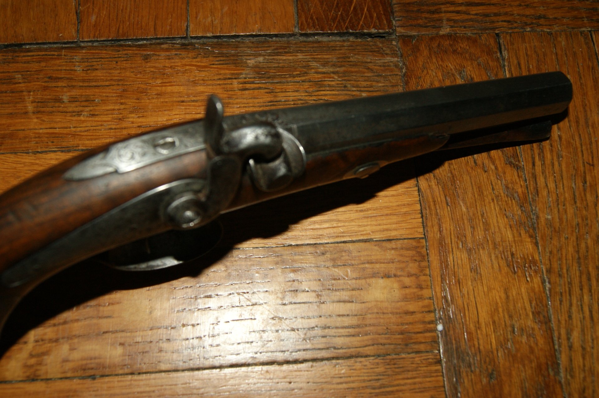 Original Vorderladerpistole Belgischer Beschuss – Bild 3