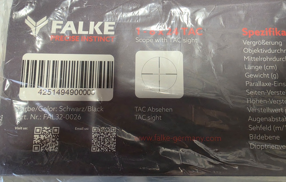 Falke 1-8x24 TAC Neuware ! – Bild 1