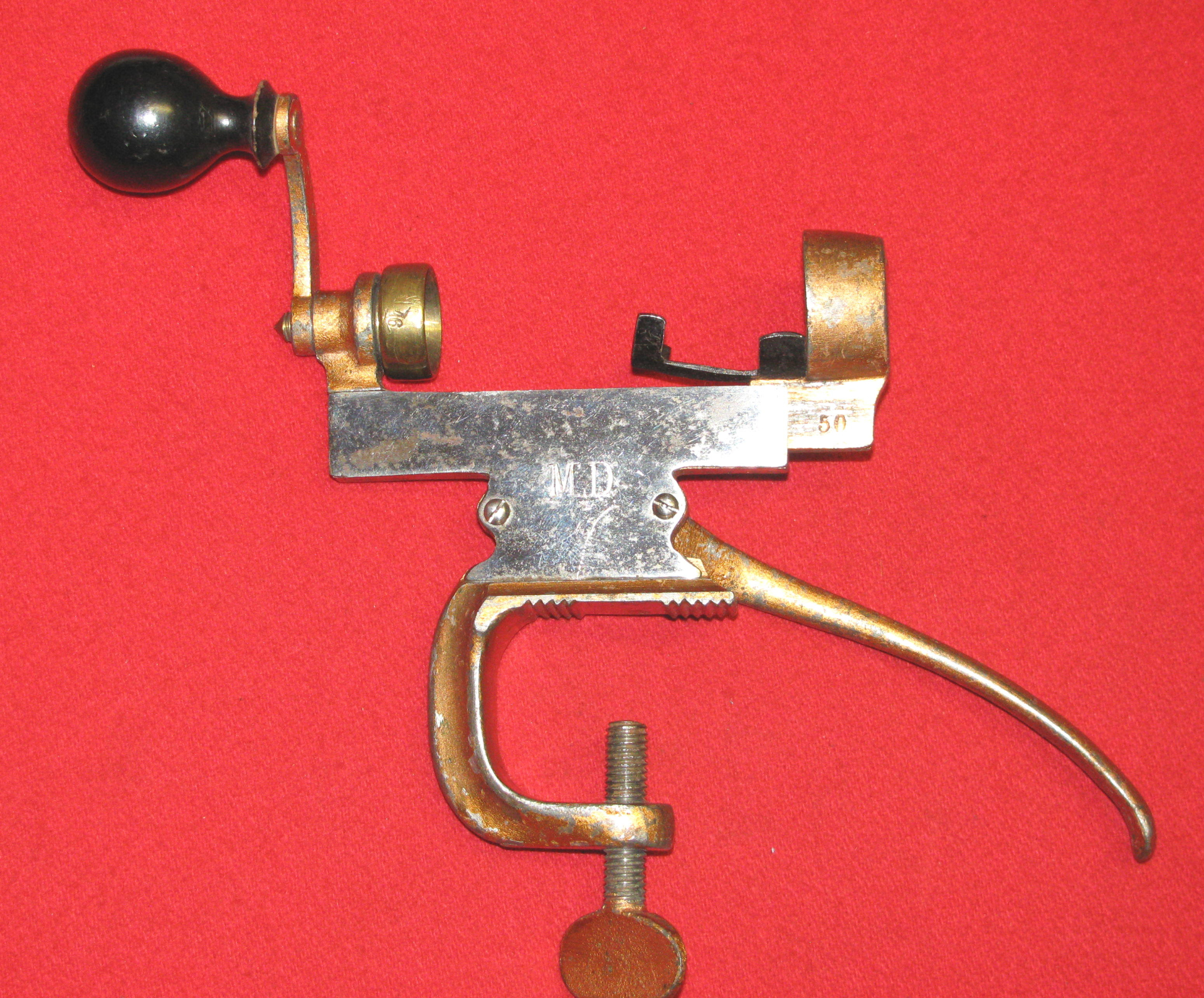 Alte Hand - Bördelmaschine für Schrotpatronen – Bild 2
