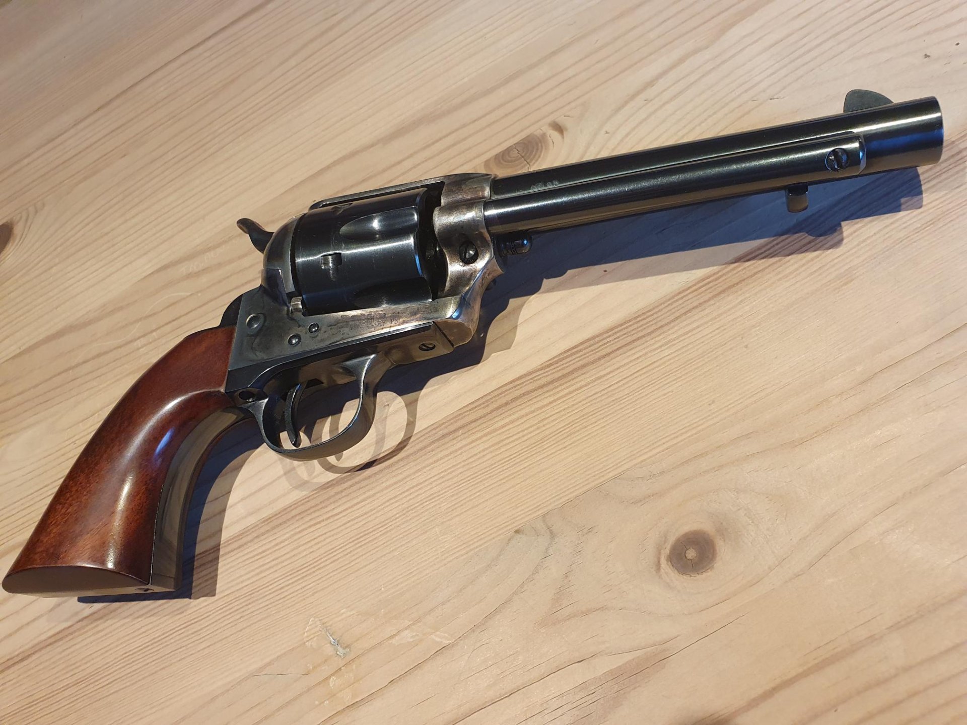 HEGE UBERTI Mod. Army Colt Peacemaker 1873 Cattleman Vollstahl annähernd fabrikneu! Sammlerstück – Bild 3