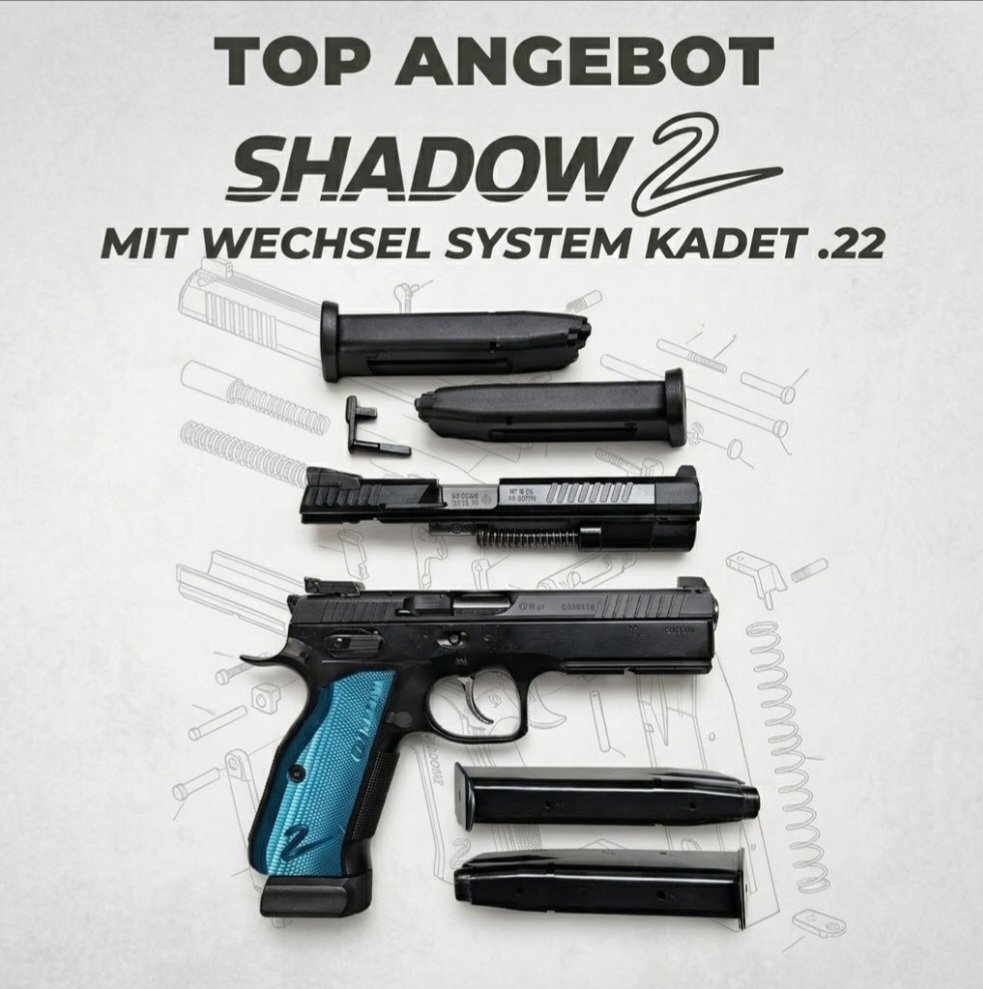 CZ Shadow 2 + Kadet .22 Wechsel-System auf .22 lfB – Bild 1