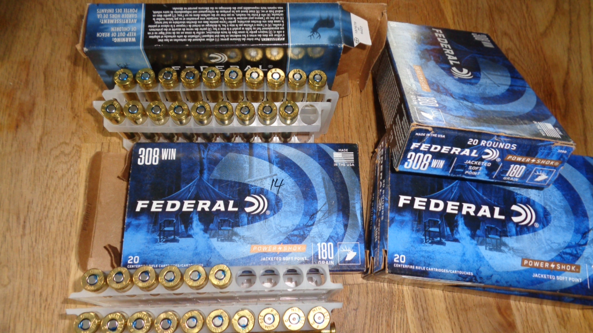 308 Win Federal Power Shok 180 grain 93 Schuss – Bild 1
