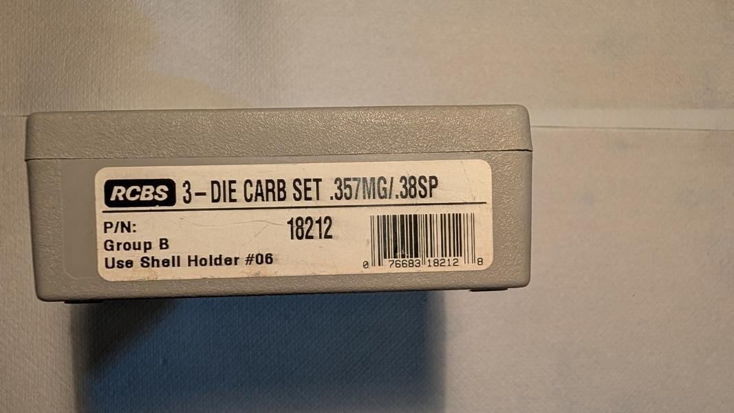 RCBS 18212 Carbide Die Set Matrizensatz .357 Mag./.38Sezial – Bild 2