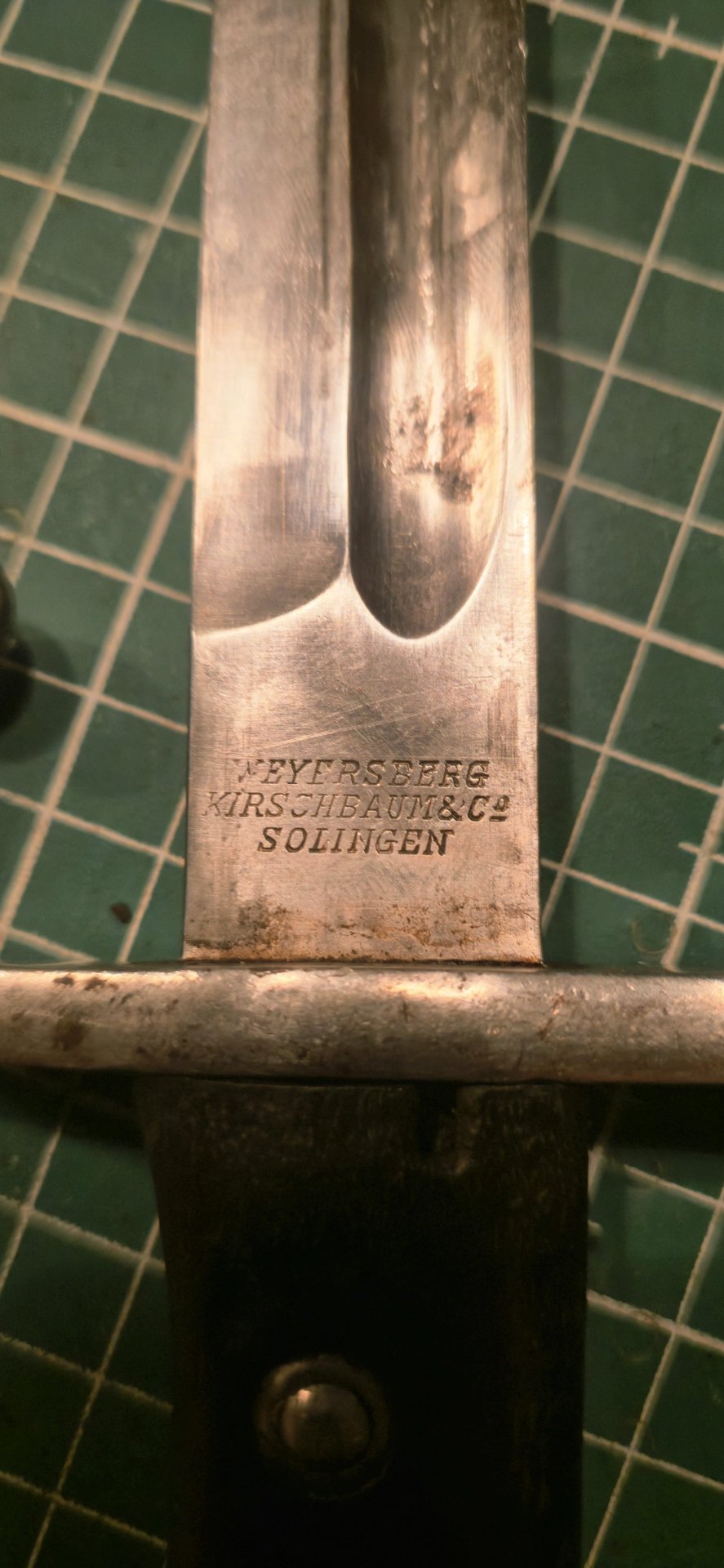 Historisches Bajonett Modelo Argentino 1909 – Weyersberg Kirschbaum Solingen mit Scheide – Bild 7