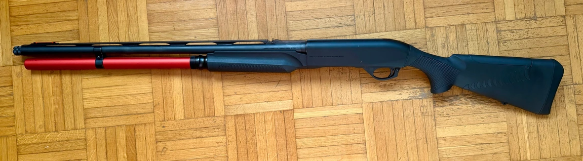 Benelli M2 SP Selbstladeflinte, Kal. [12/76], mit Magazinverlängerung und Zubehör – Bild 1