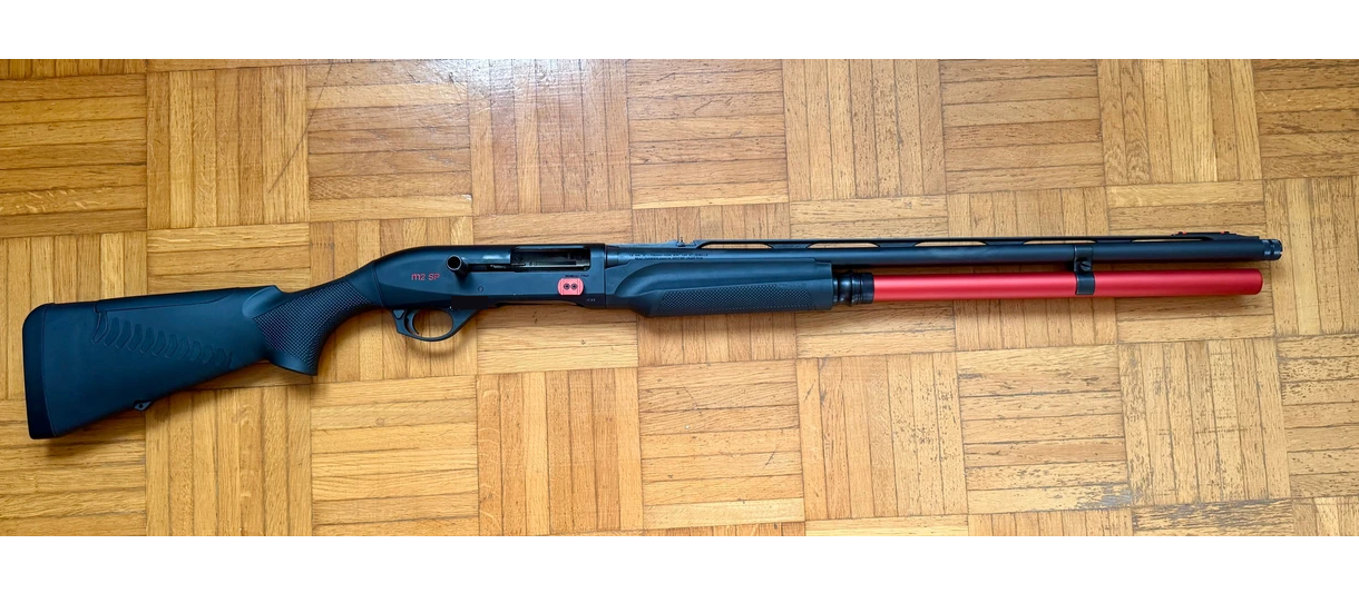 Benelli M2 SP Selbstladeflinte, Kal. [12/76], mit Magazinverlängerung und Zubehör – Bild 5
